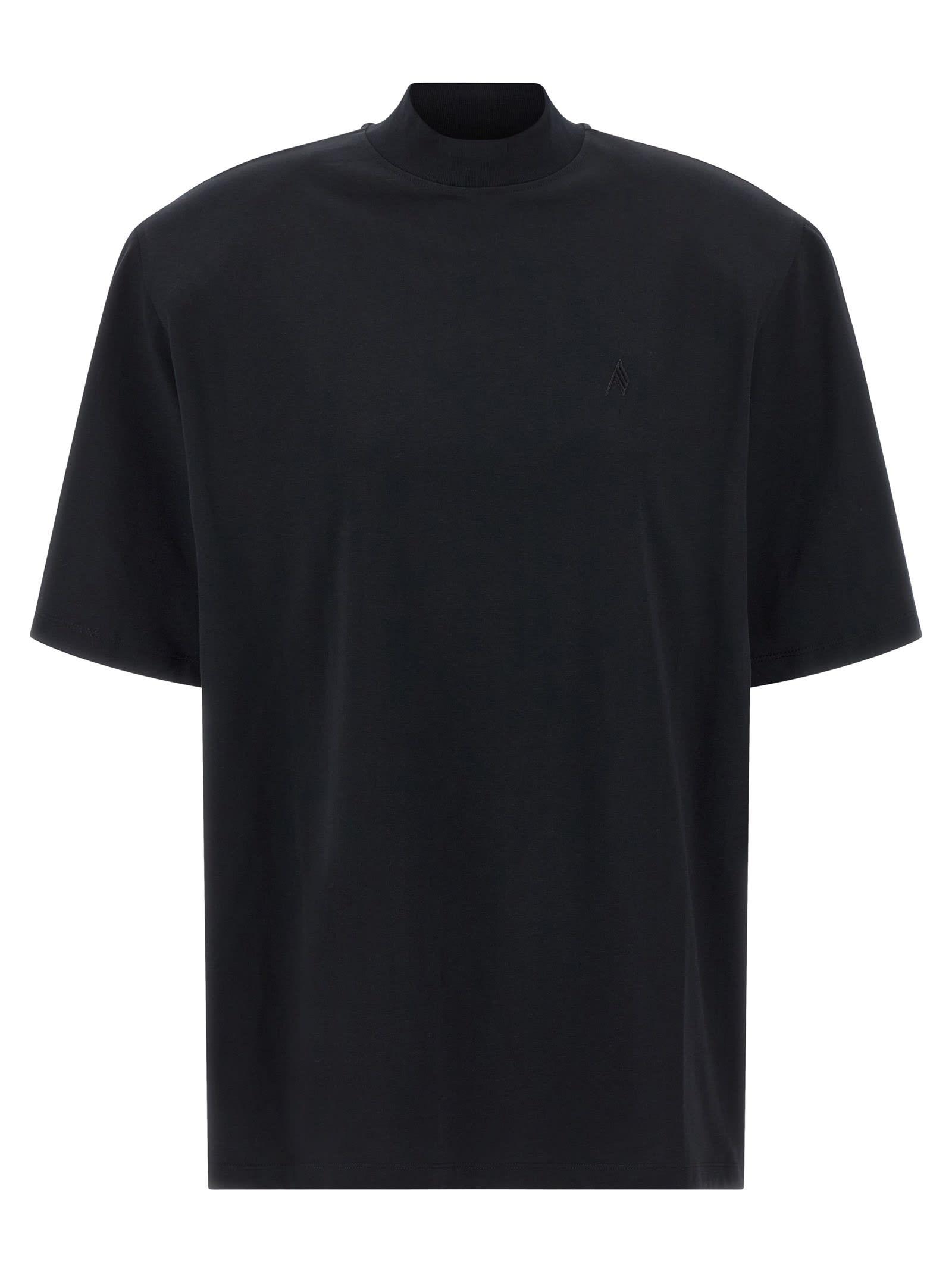 Tシャツ・カットソー THE ATTICO Black Crepe Top THE ATTICO T-shirt in Black | REVOLVE