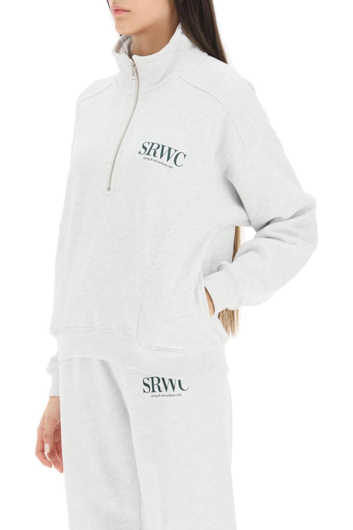 Sporty & Rich Sporty Rich Upper East Side Quarter Zip Sweatshirt