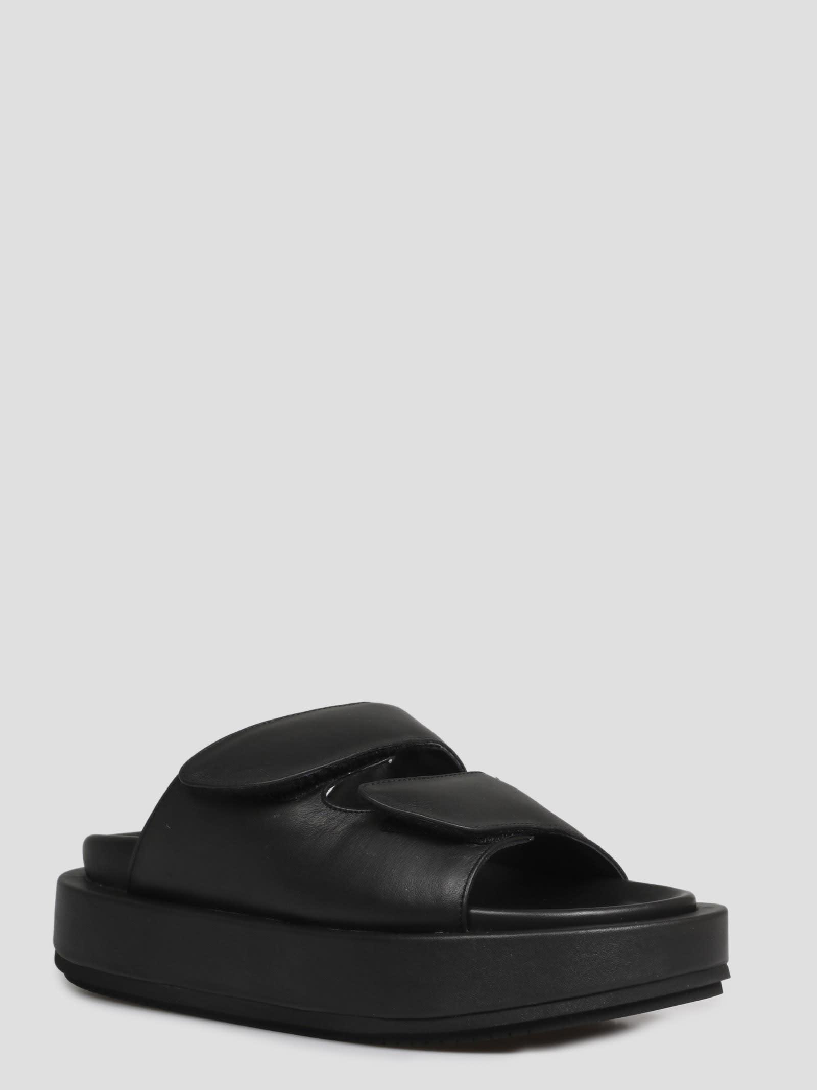 Paloma Barceló Leather Elza Sandals in Black - Lyst