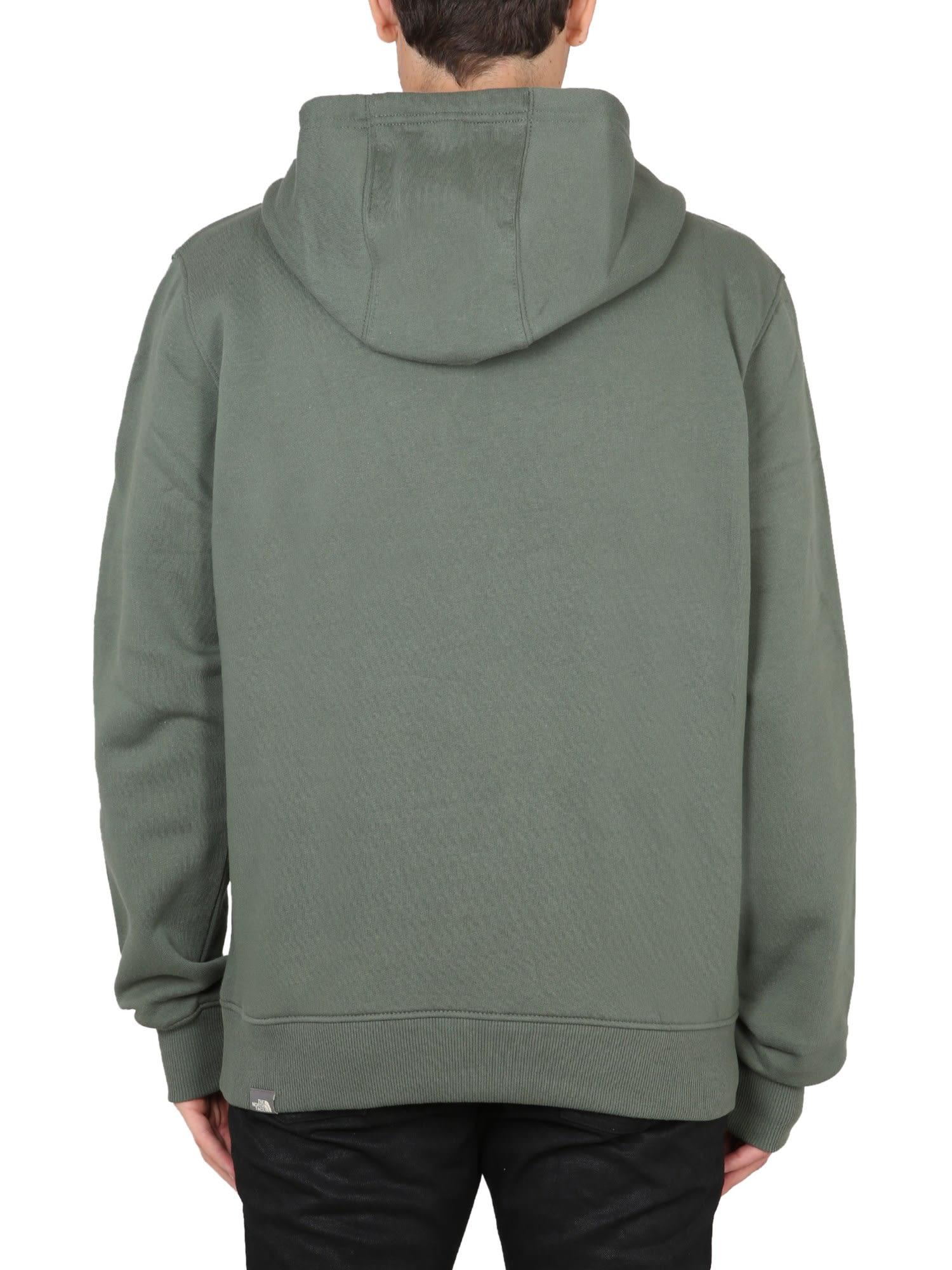 The North Face Sweatshirt With Logo in Gray for Men | Lyst