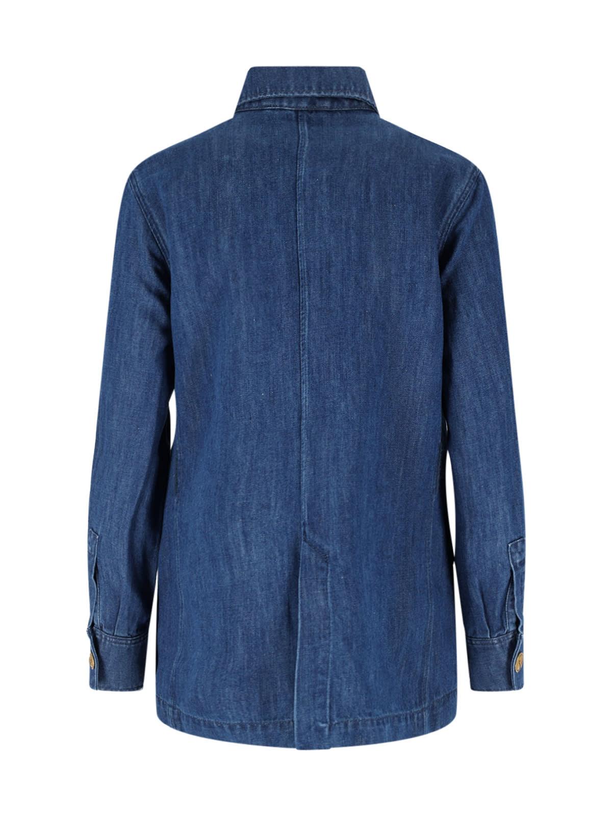 ジャケット VALENTINO GARAVANI SOLID SAHARIANA IN DENIM 25729769_59313888_600.jpg
