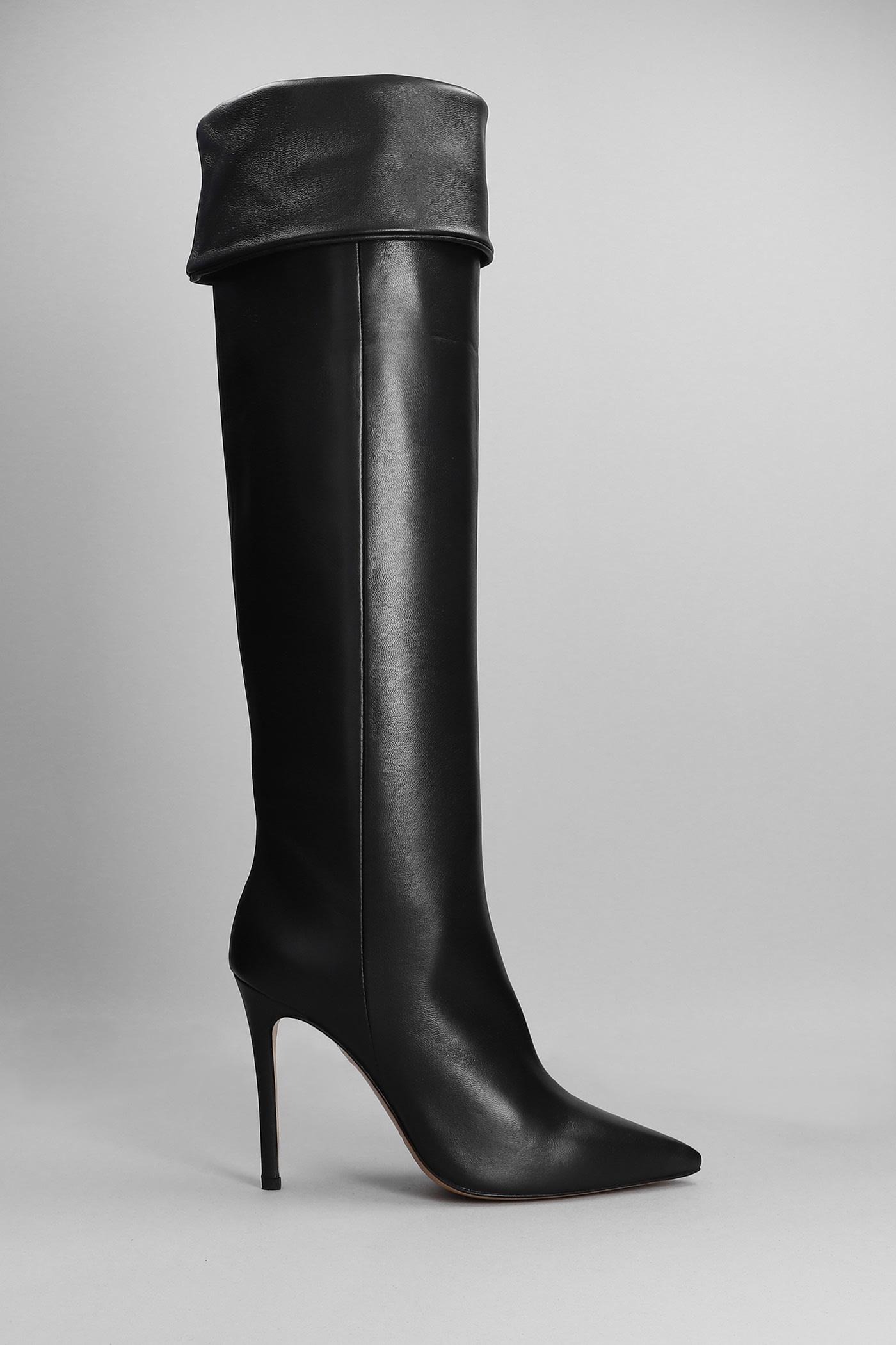 The Seller High Heels Boots In Black Leather Lyst