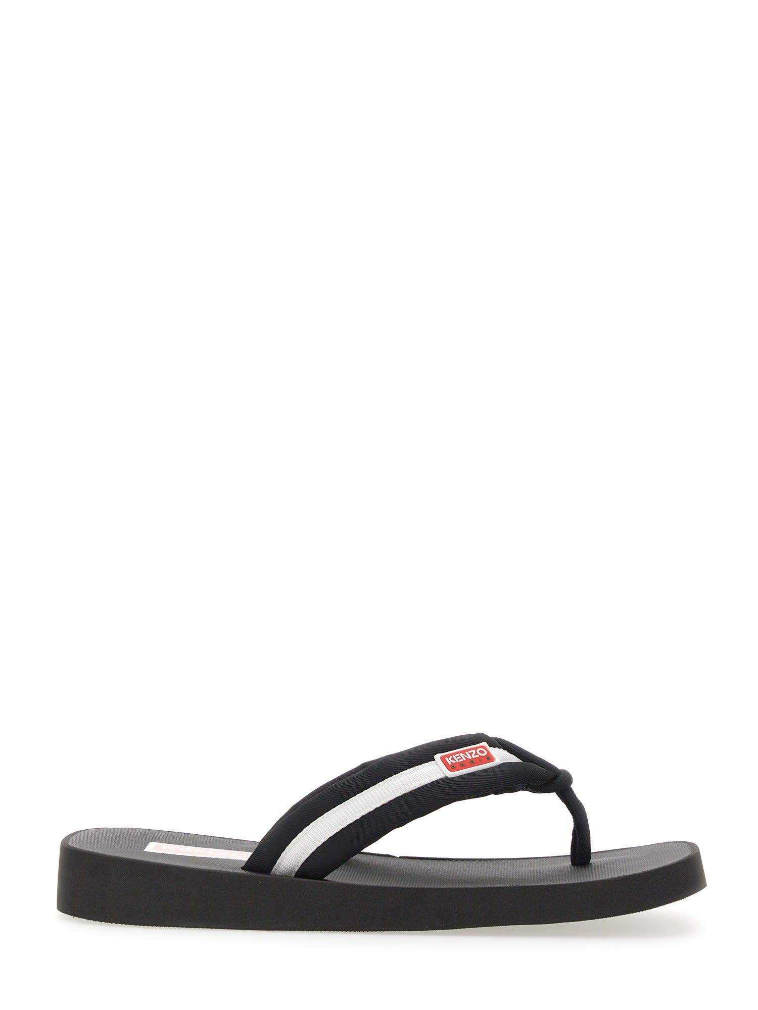 KENZO Lide Sandal With Logo in Black for Men | Lyst