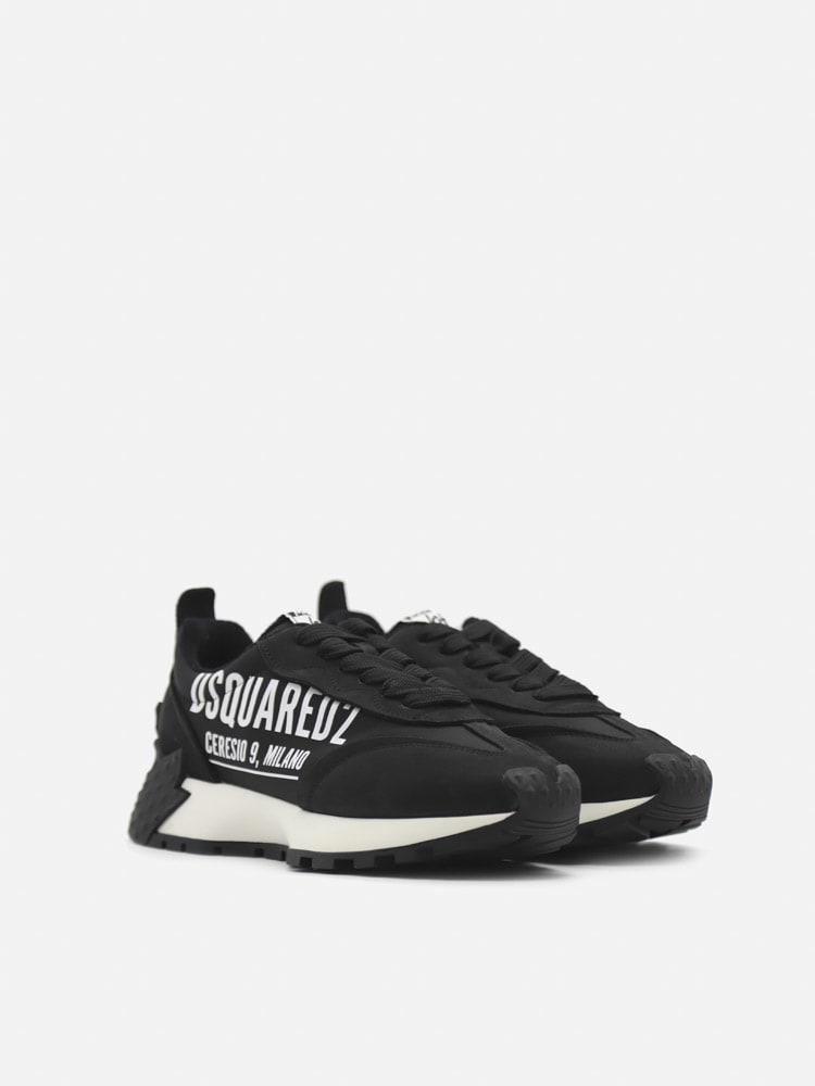 DSquared² Side Logo Suede & Nylon Sneakers - Men in Black for Men - Save  45% | Lyst