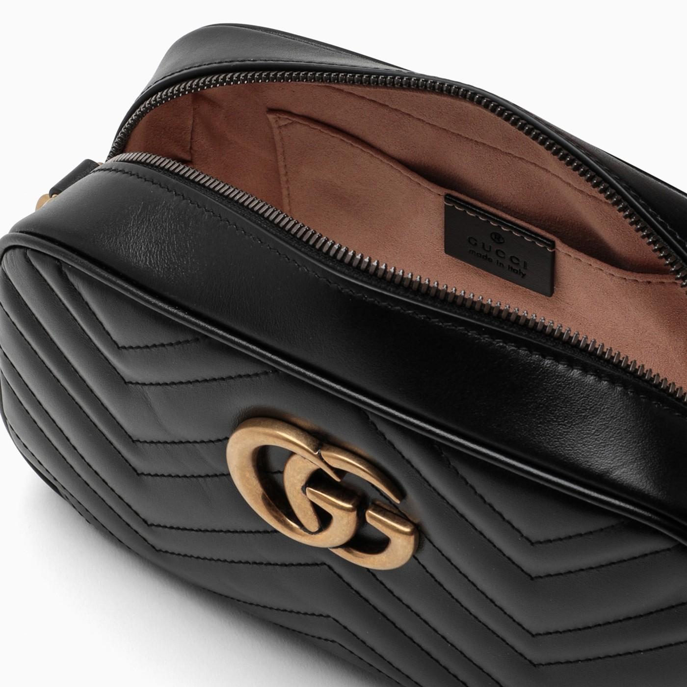 Gucci - GG Matelassé-leather Shoulder Bag - Womens - Black