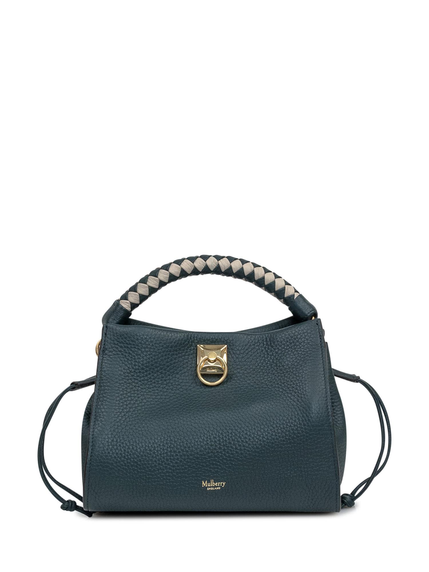 Mulberry Iris Handle Heavy Grain Small Bag in Blue Lyst UK