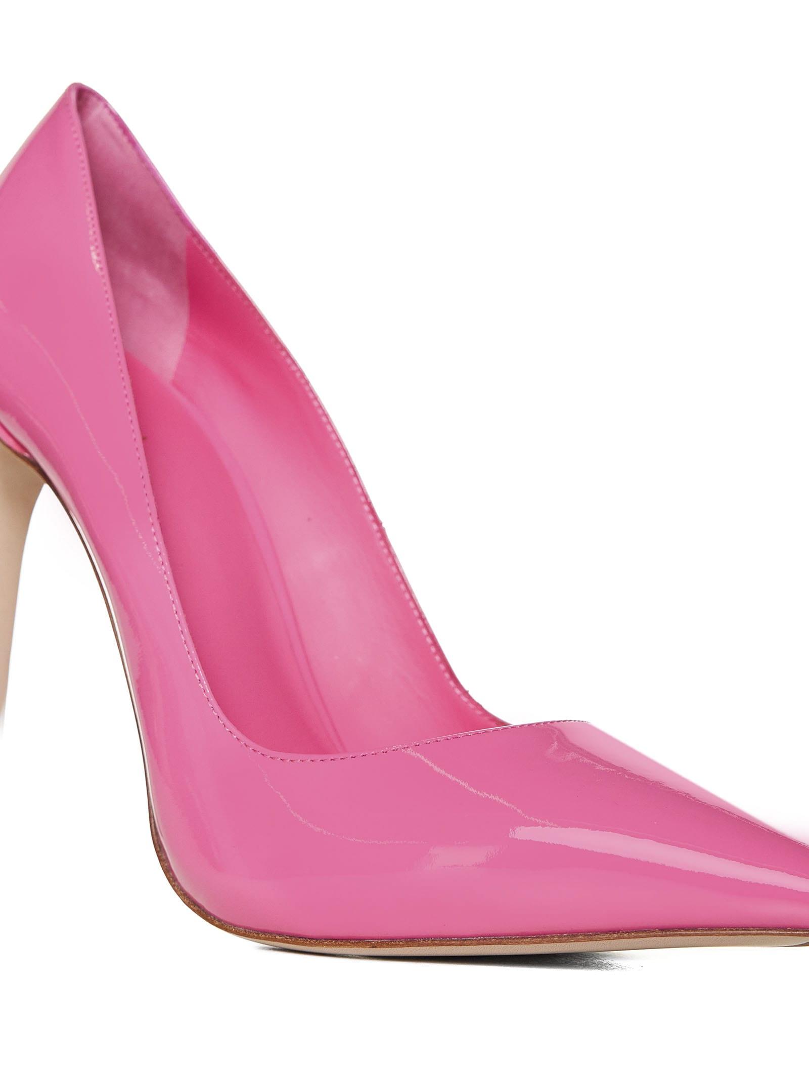 Hot pink cheap patent leather heels