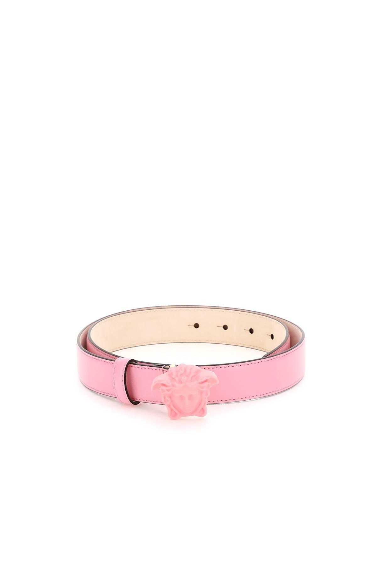 VERSACE Medusa Buckle Baby Pink Leather Belt Size 80 cm / 32 New With Tag