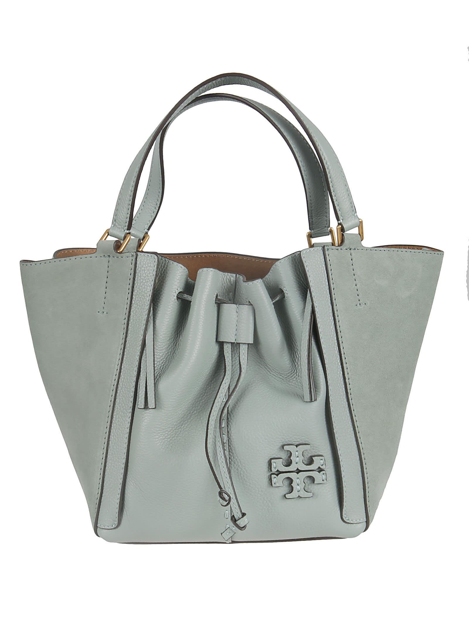 Tory Burch Mcgraw Drawstring Satchel in Blue | Lyst