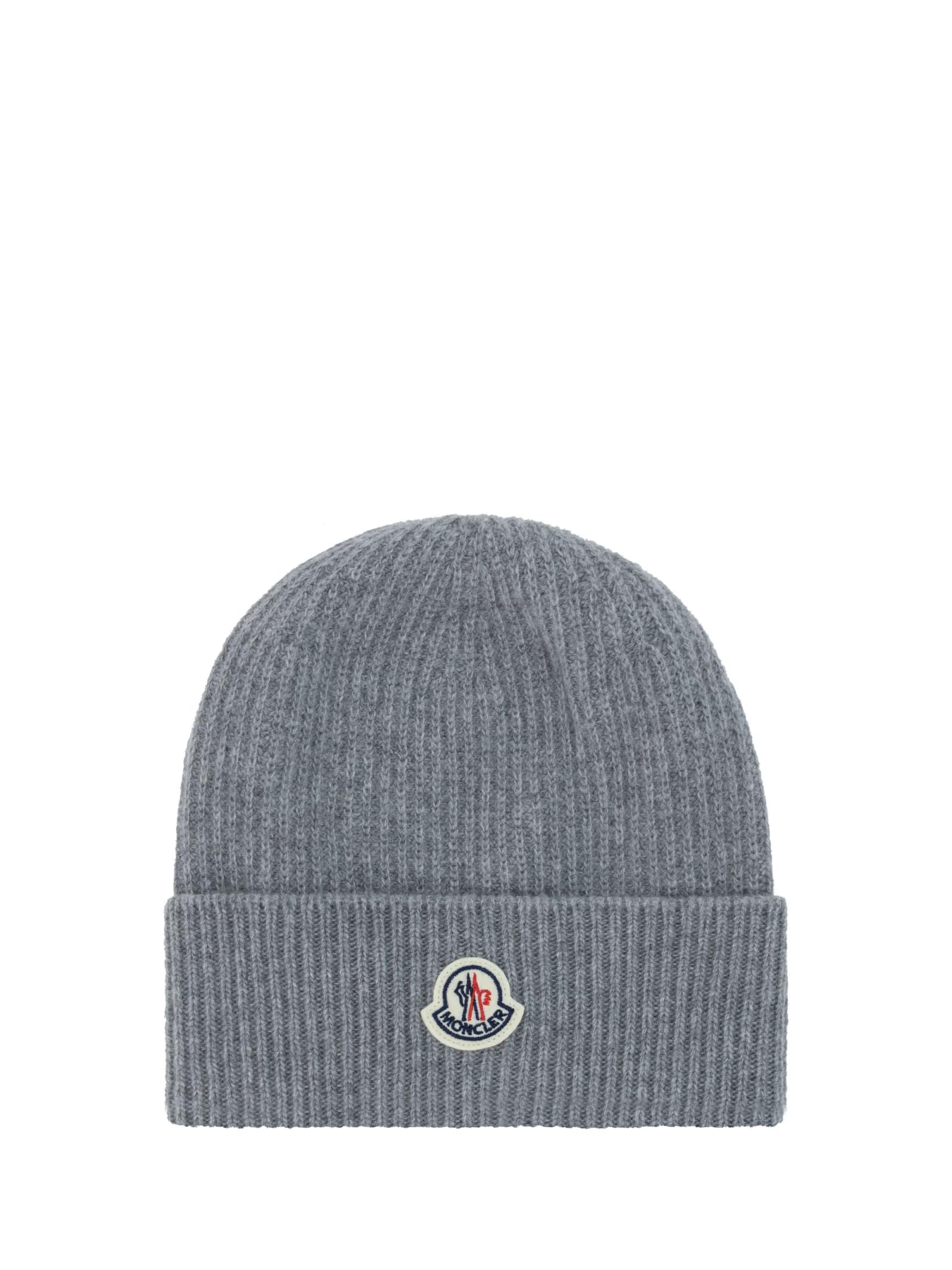 mens grey moncler beanie