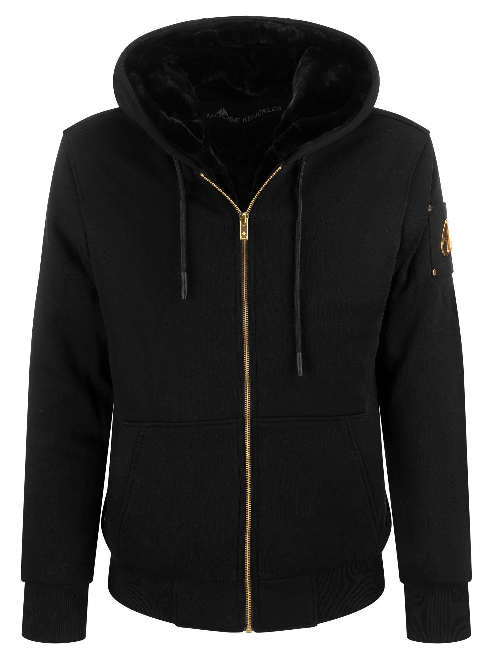 Moose Knuckles Linden Bunny Hoodie in Black for Men Lyst