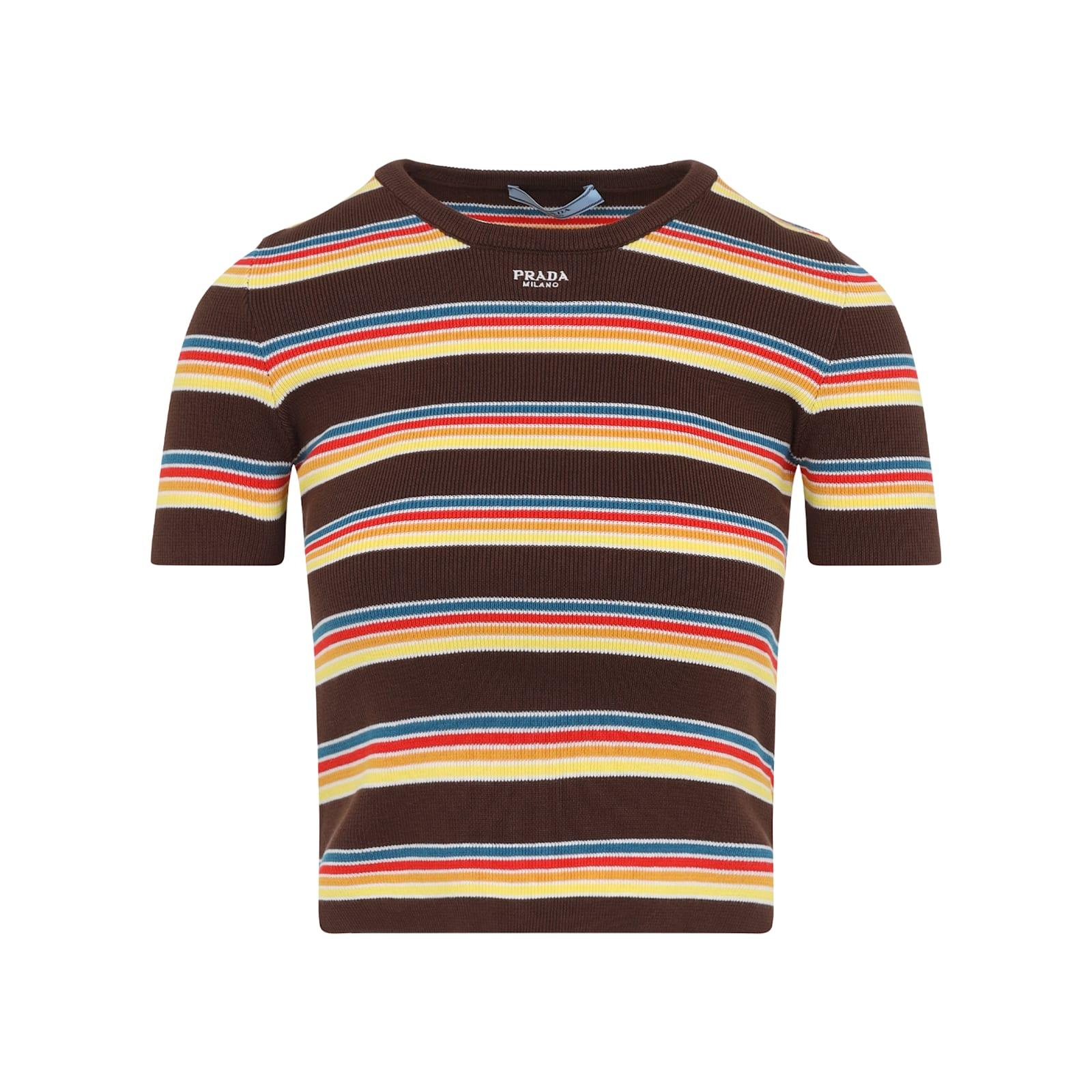 トップス 12ss Prada archive stripe long t shirt 12ss Prada archive stripe long t shirt（Prada