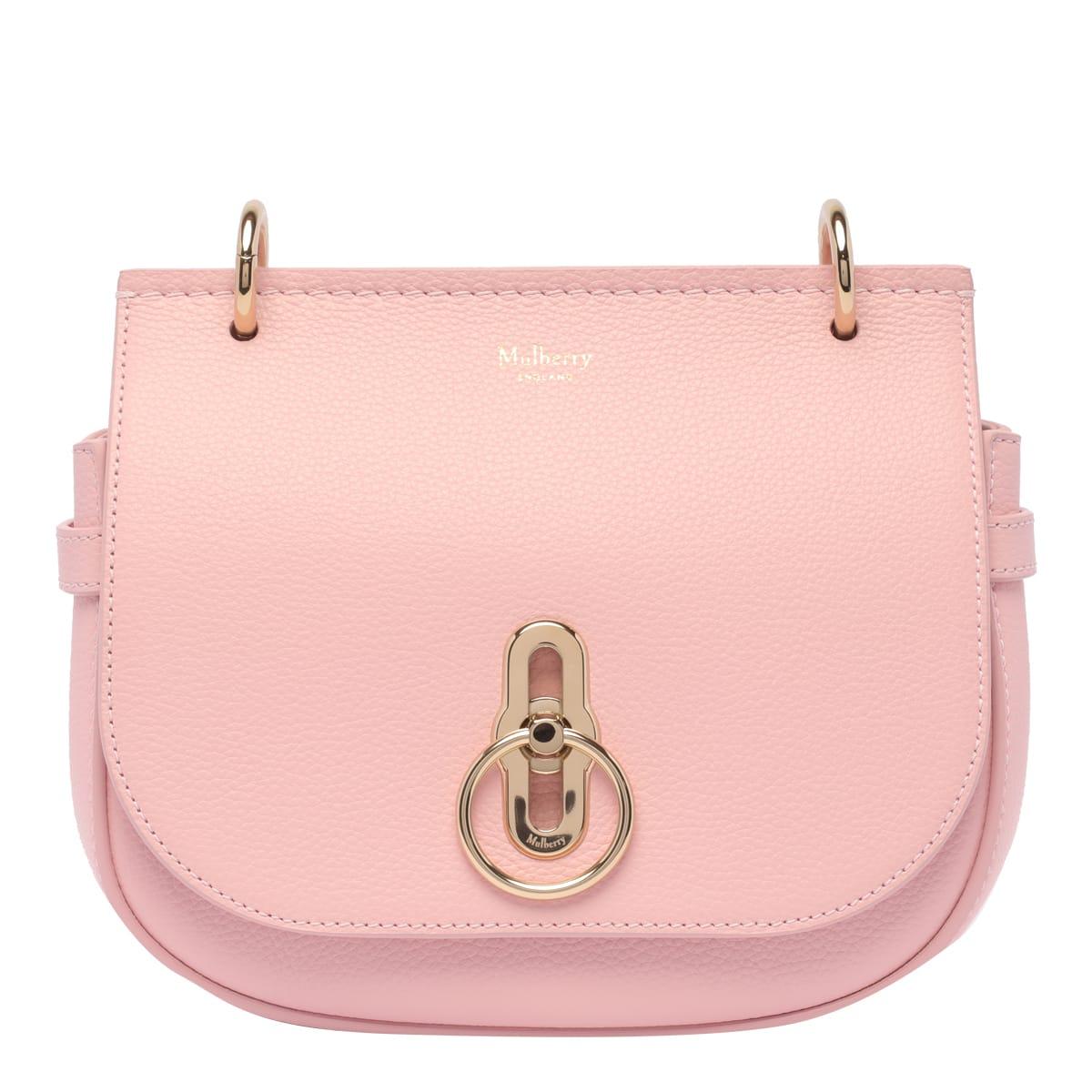 Mulberry Small Amberley Satchel Bag in Pink | Lyst