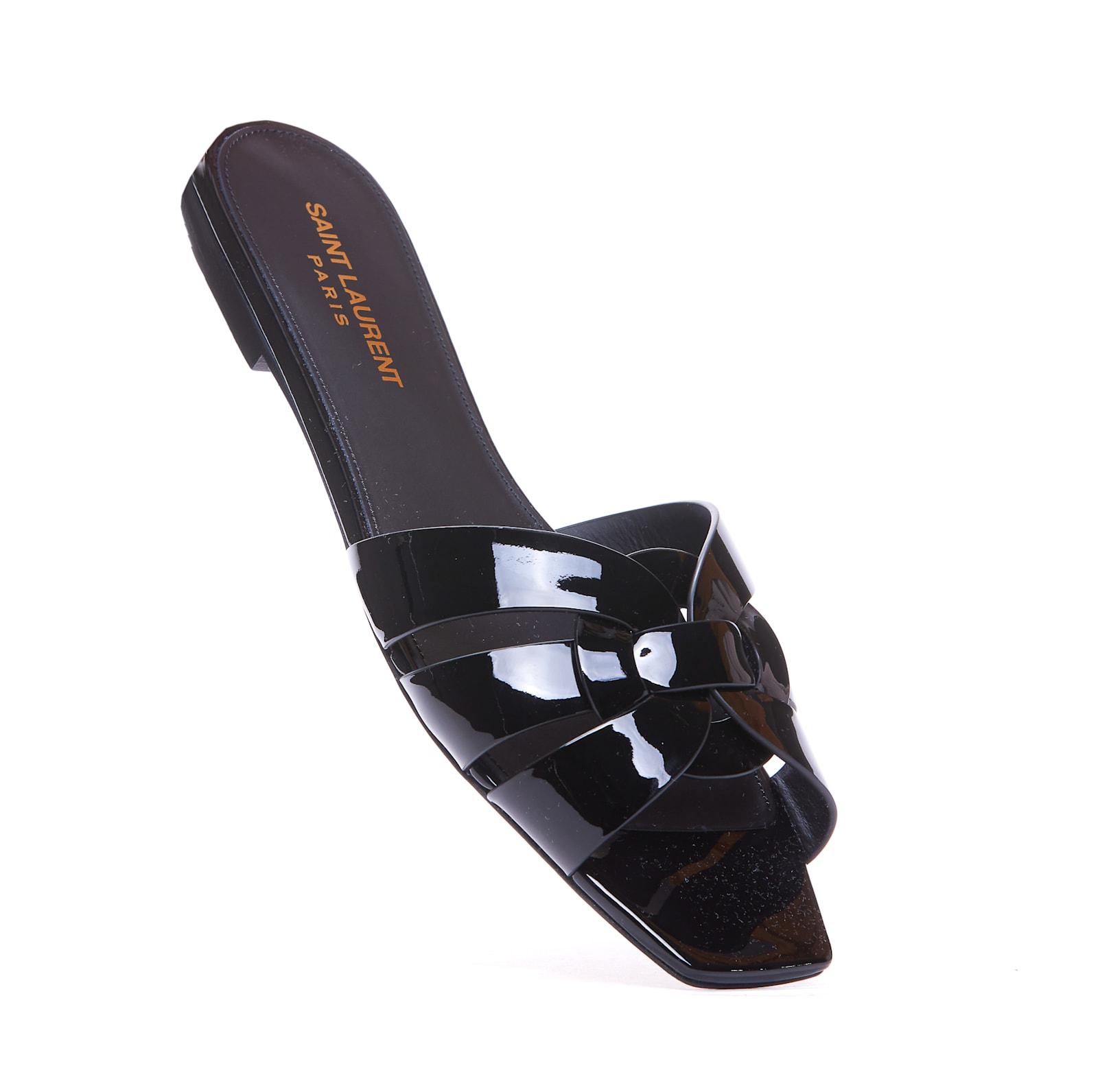 サンダル・ミュール [SAINT LAURENT] NU PIEDS SANDALS SAINT LAURENT NU PIEDS FLAT SANDALS (Saint Laurent/サンダル