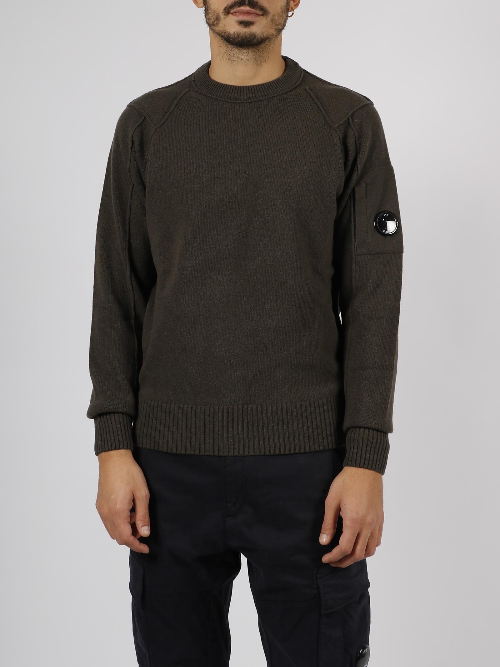 C.P. Company Lambswool Jumper in Green for Men | Lyst