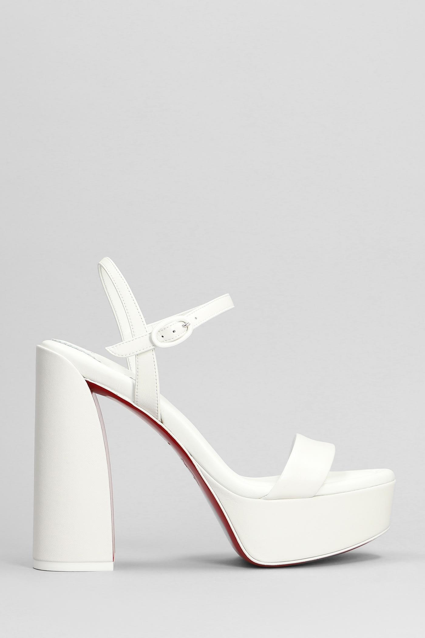 CHRISTIAN LOUBOUTIN*Movida Jane Strass Boum スエードサンダル Movida Jane Strass Boum platform sandals in black