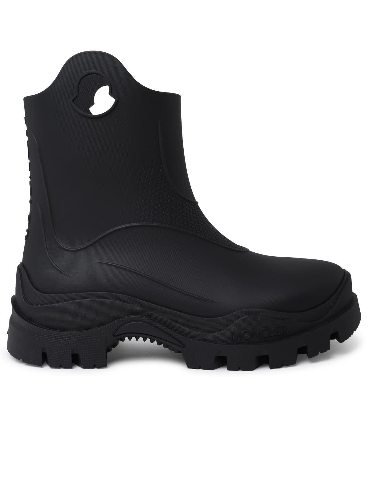 Moncler Misty Black Pvc Rain Boots Lyst