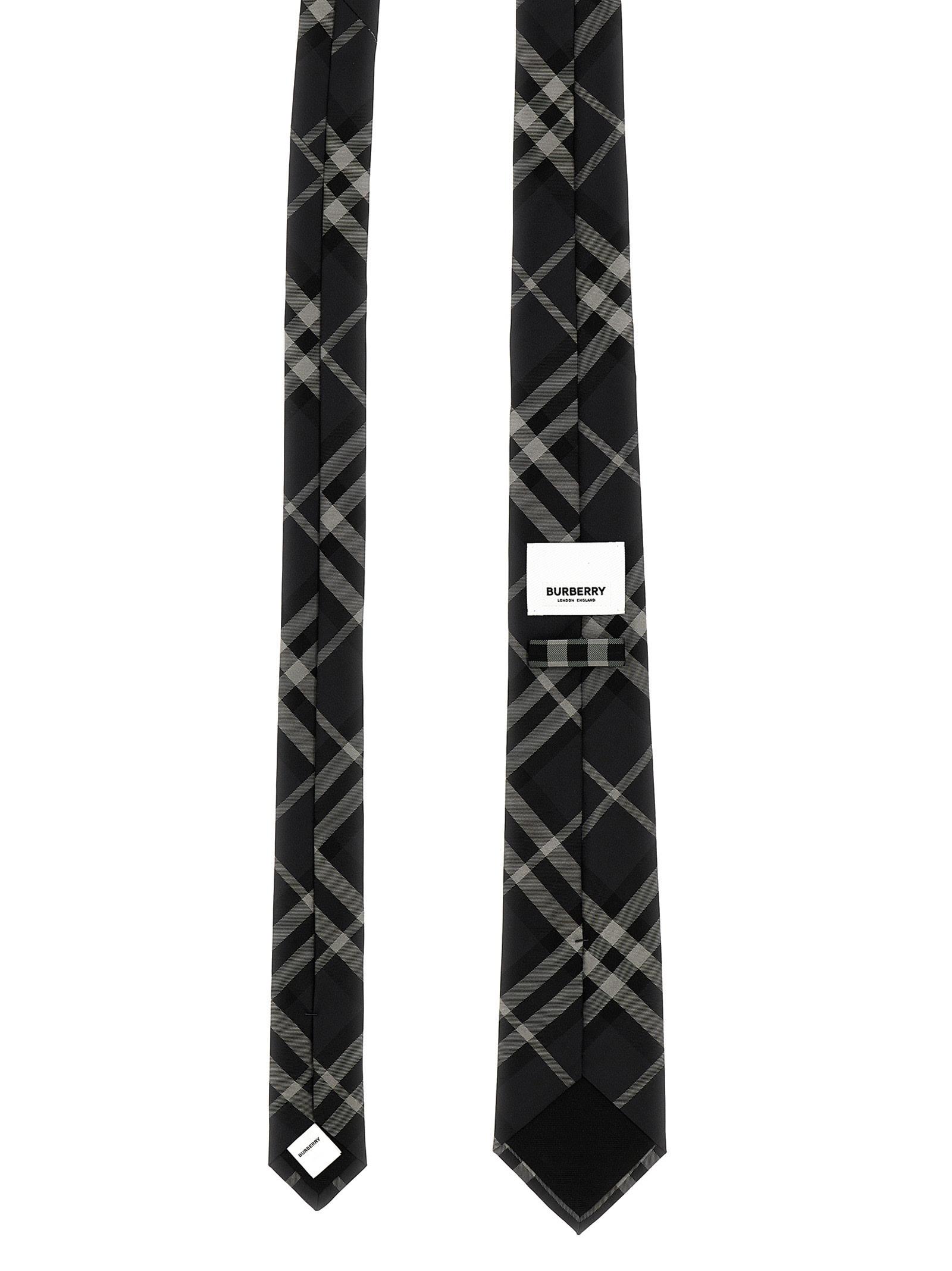 Burberry london check silk tie sale