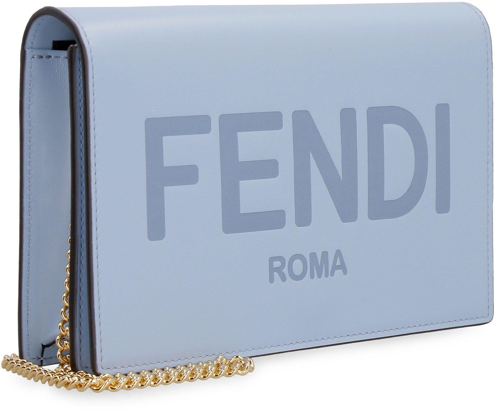 Fendi FF Wallet on Chain Leather at 1stDibs
