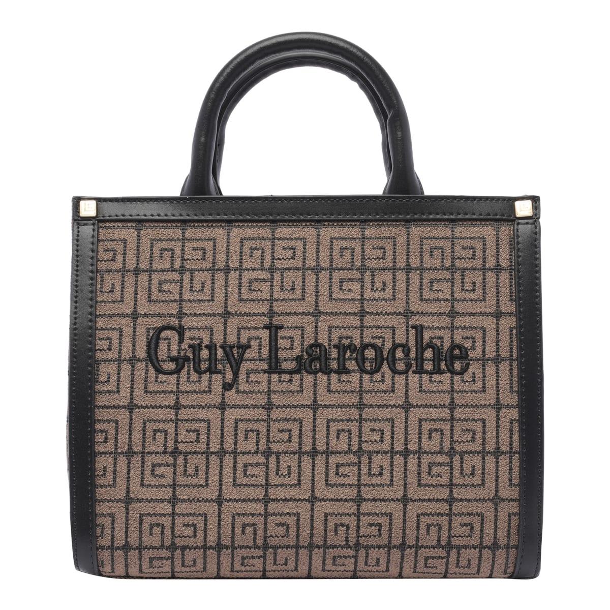 Guy Laroche Logo Hand Bag in Brown