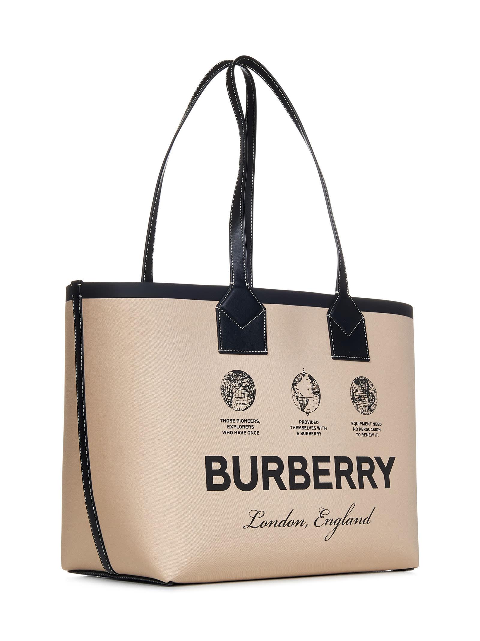 Burberry London Medium Tote Bag in Natural