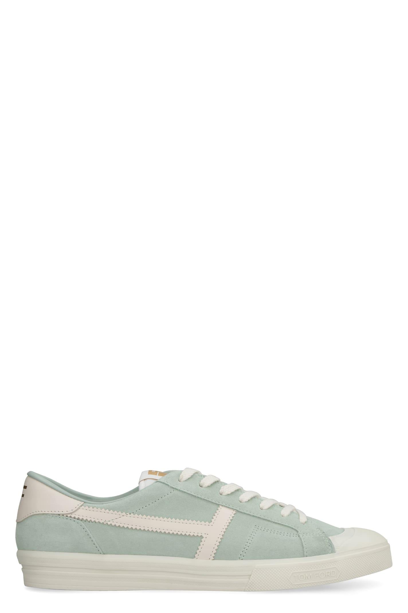 Tom Ford Jarvis Suede Sneakers in Green for Men | Lyst
