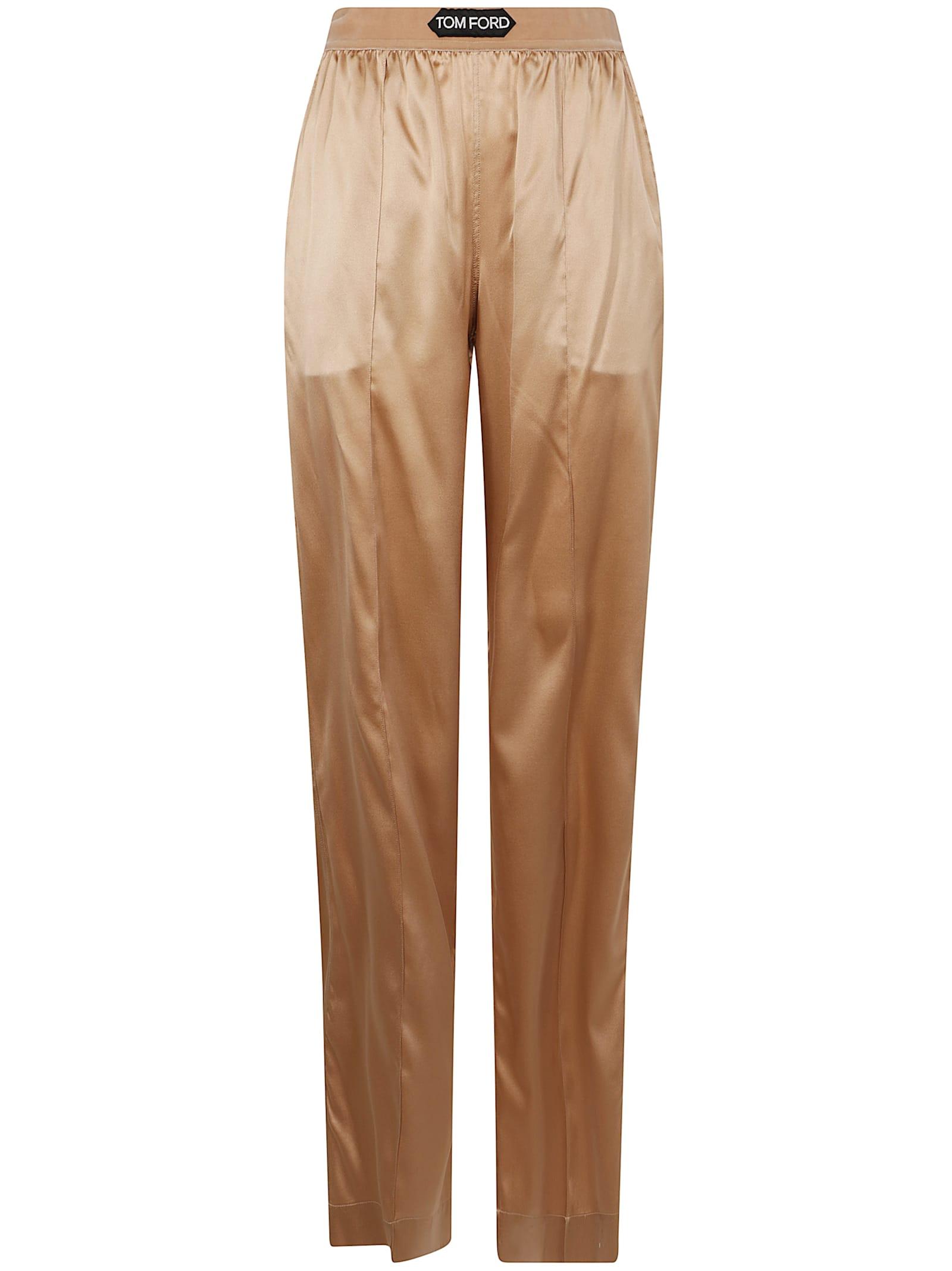 【関税＆送料込み】Tom Ford Woven Pant Tom Ford Woven Trousers in Natural | Lyst