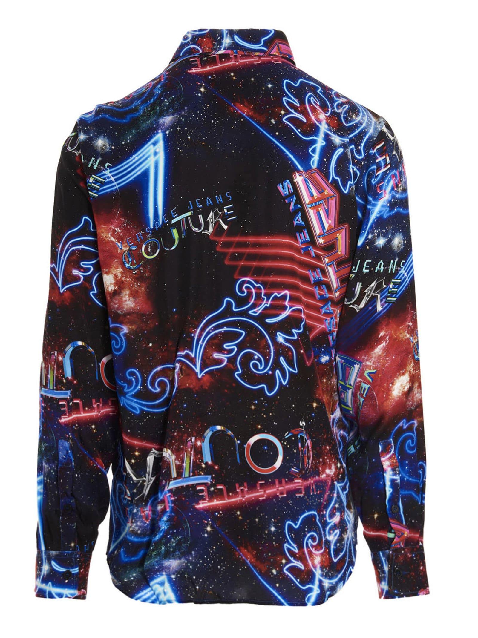 Versace Jeans Couture Galaxy Couture Shirt in Blue for Men | Lyst