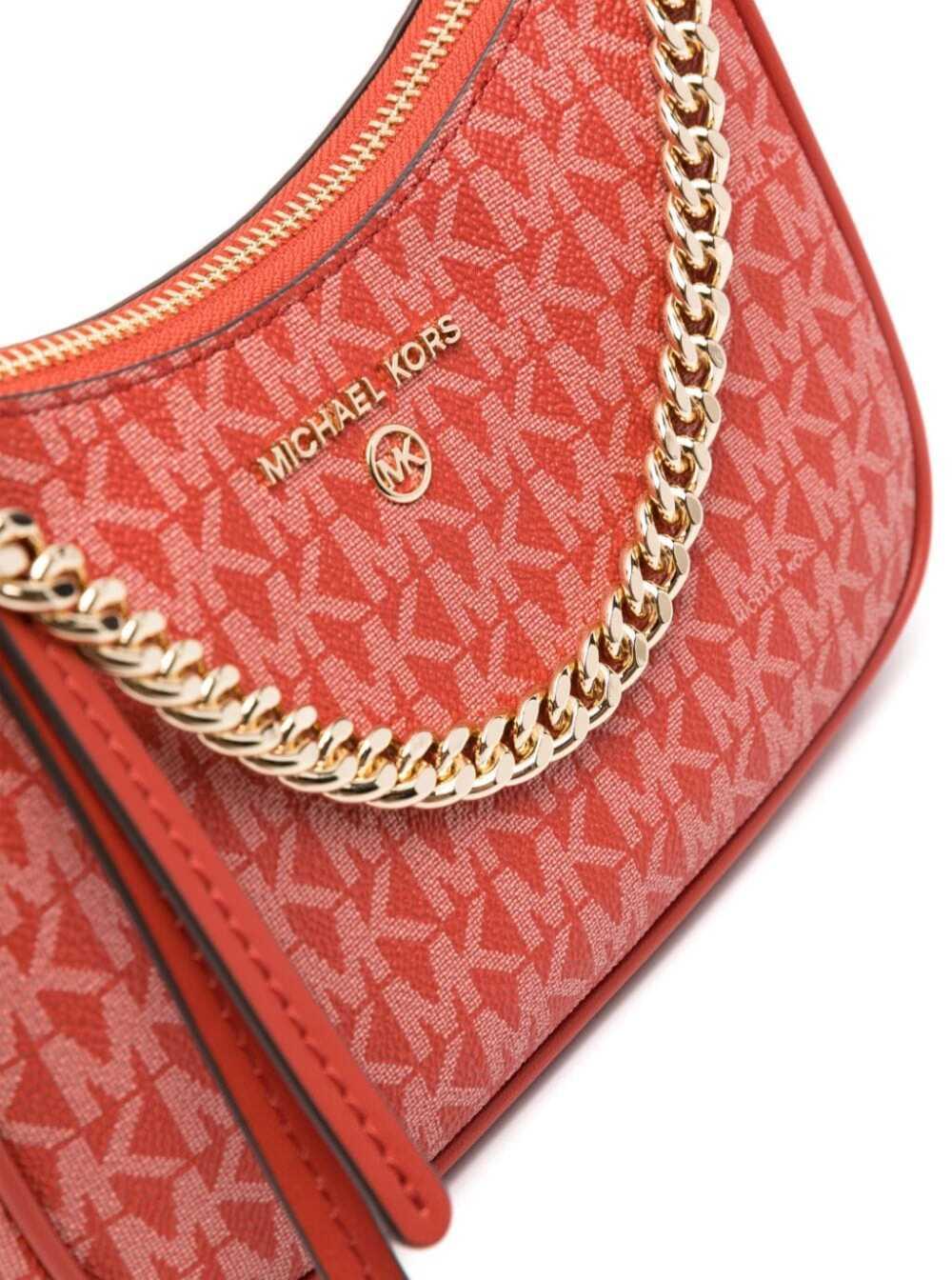 Michael Michael Kors - Medium Jet Set Leather Crossbody Bag - Women - Calf Leather - One Size - Red