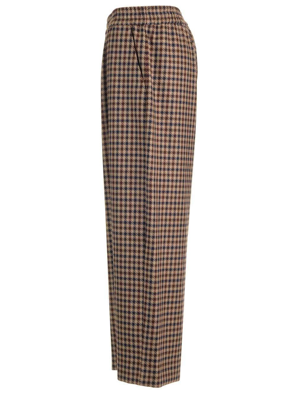 Weekend by Maxmara Embroidered Wool Blend Ebe Wide-Leg Pant