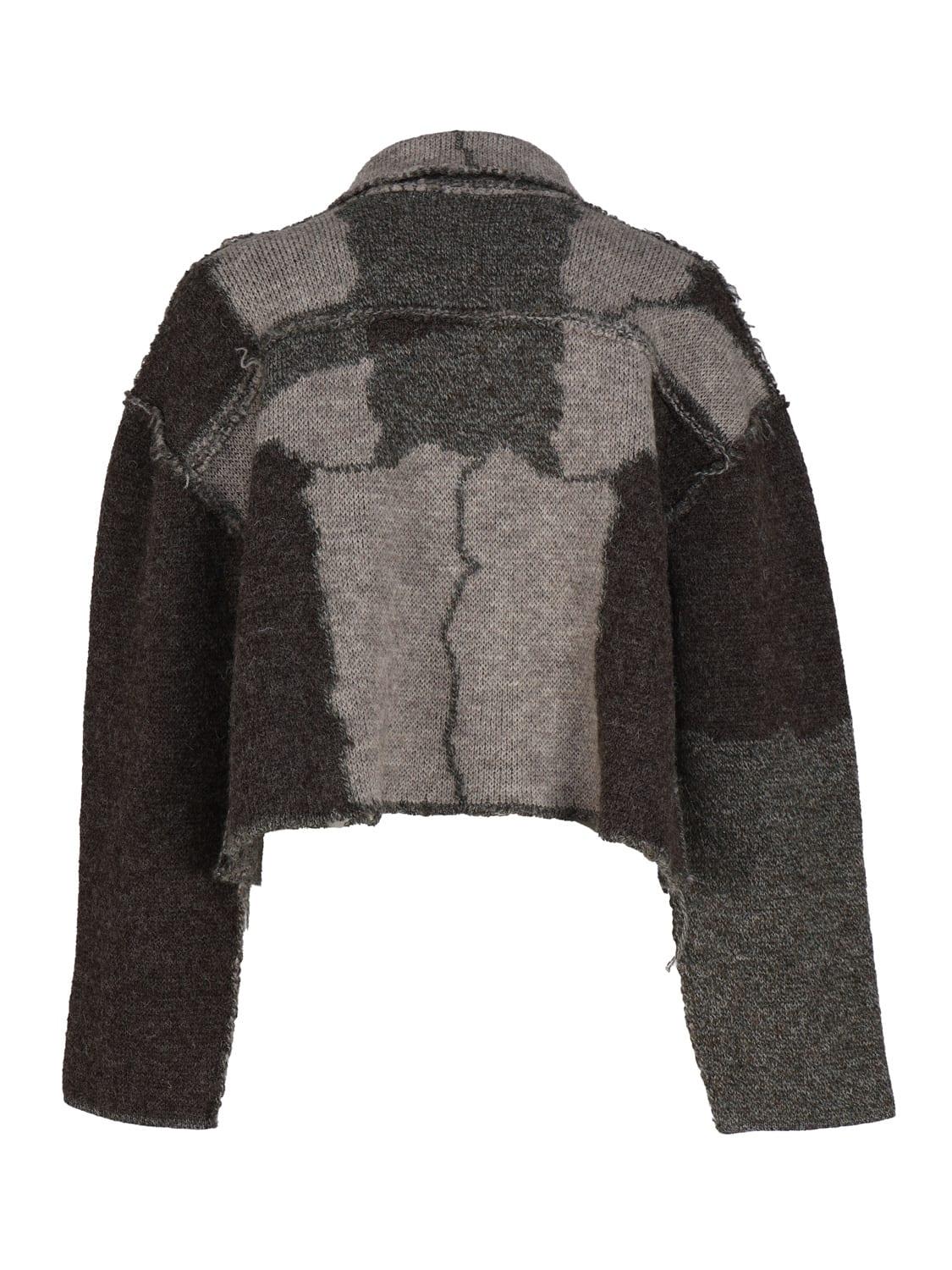 Magliano Patchwork Effect Wool Jacket in Black for Men | Lyst