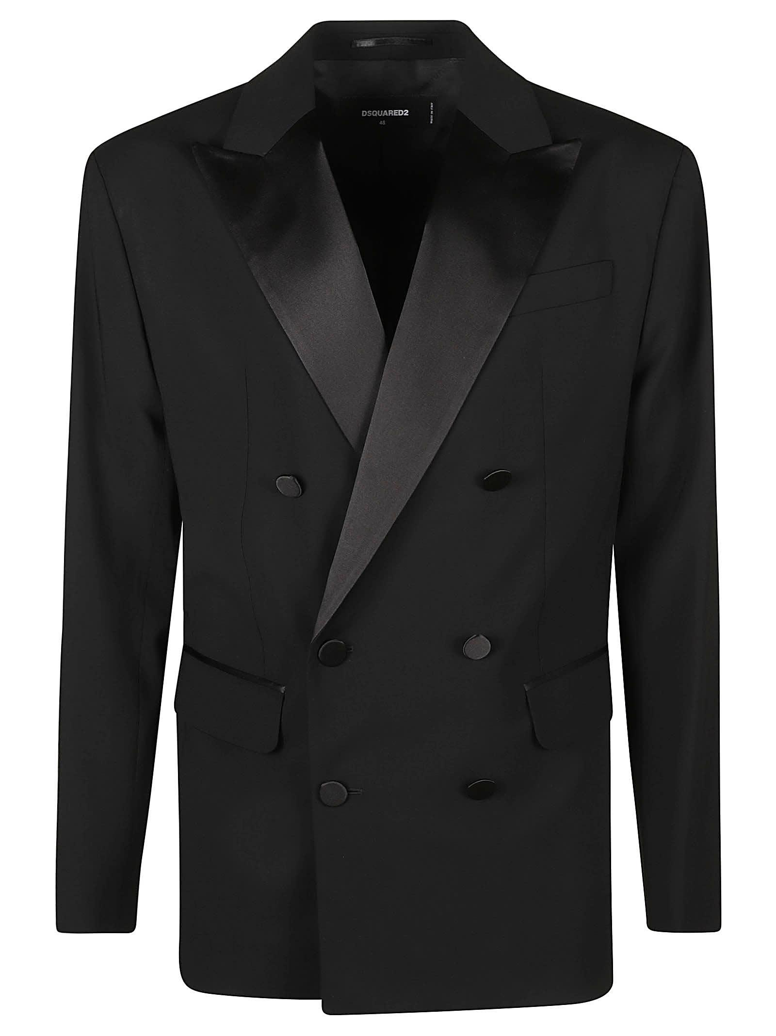 DSquared² Dan Double-breast Dinner Jacket in Black for Men | Lyst