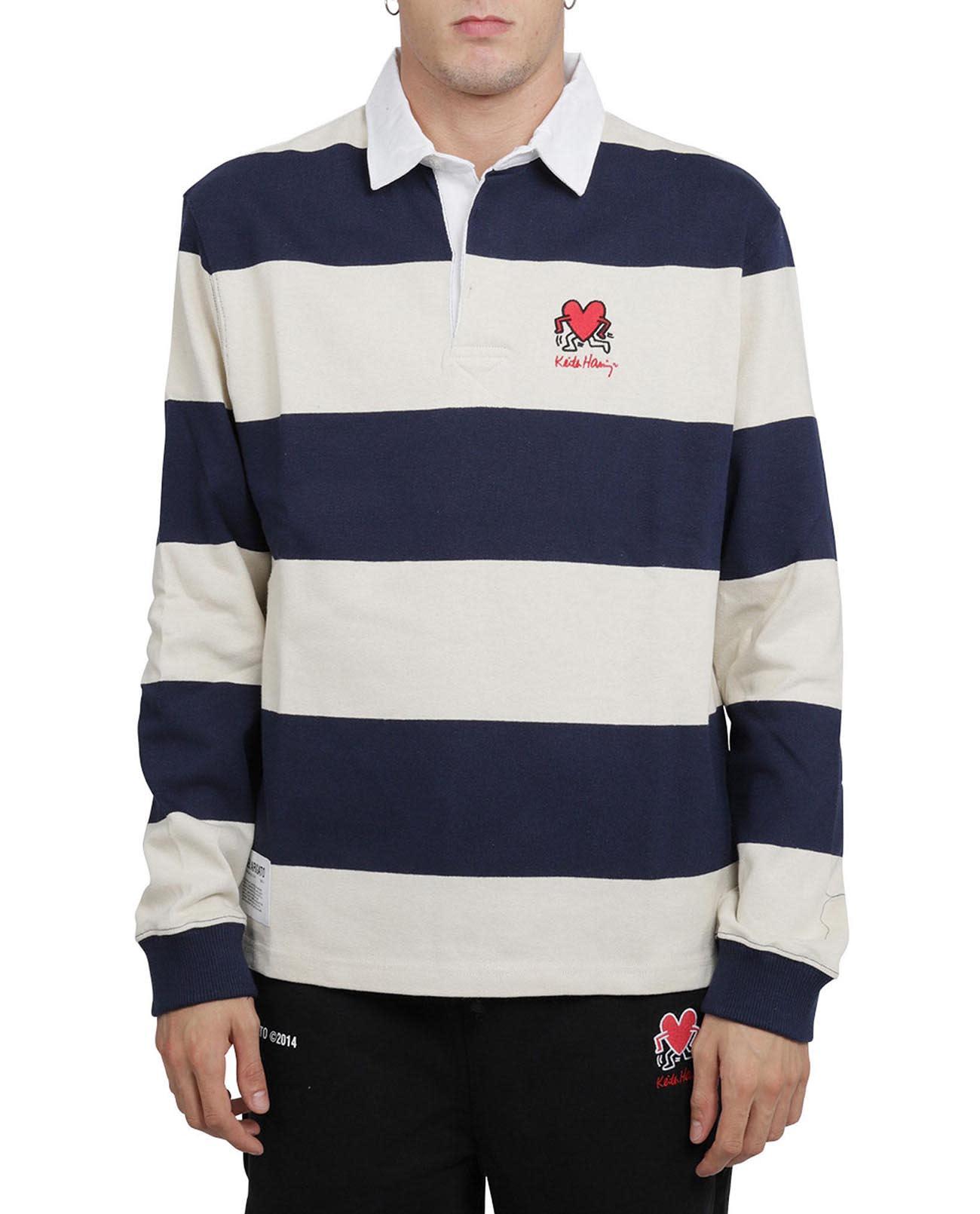 Axel Arigato Keith Haring Rugby Shirt in Blue for Men | Lyst