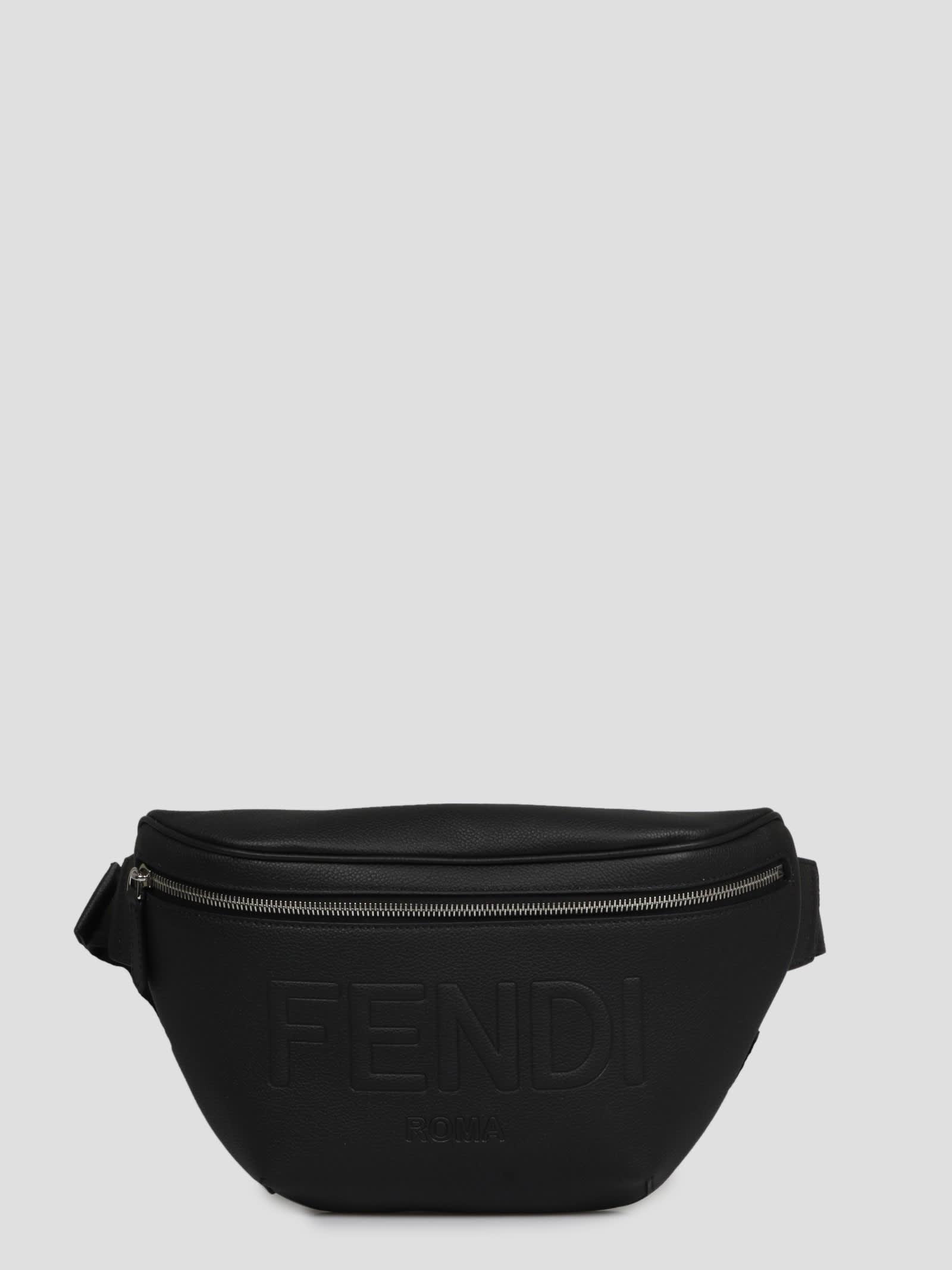 Fendi 3d Logo Belt Bag in Black for Men | Lyst