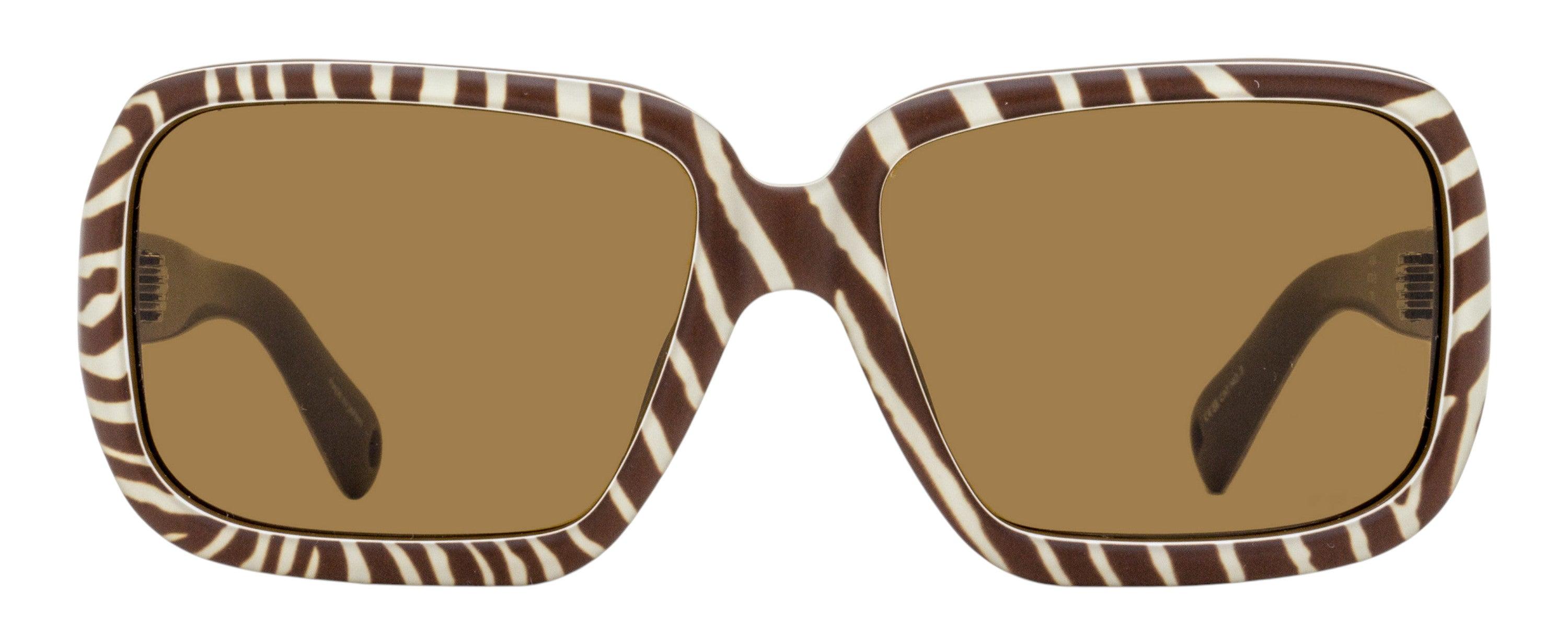 Jacquemus Cabana Sunglasses JAC86S 004 Brown Zebra 60mm Jacquemus Sunglasses for Women | Online Sale up to 47% off  main image 3