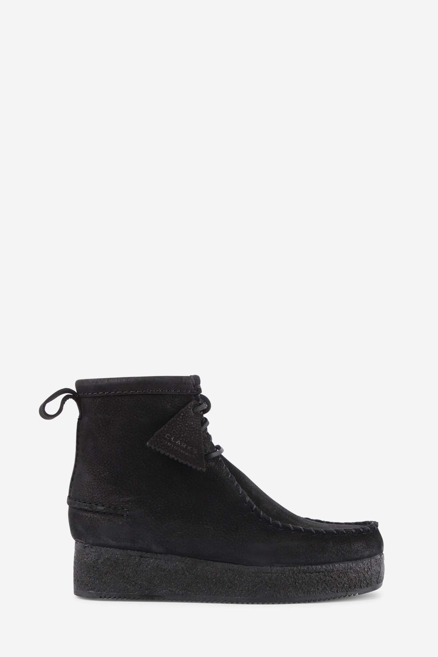 Clarks Wallabee Craft Boots in Black | Lyst