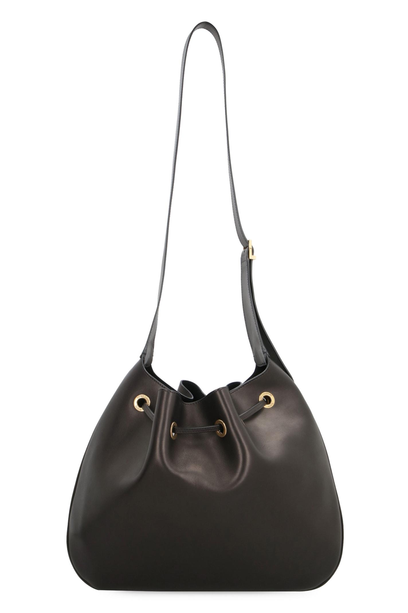 Saint Laurent 'paris Vii' Hobo Shoulder Bag in Black