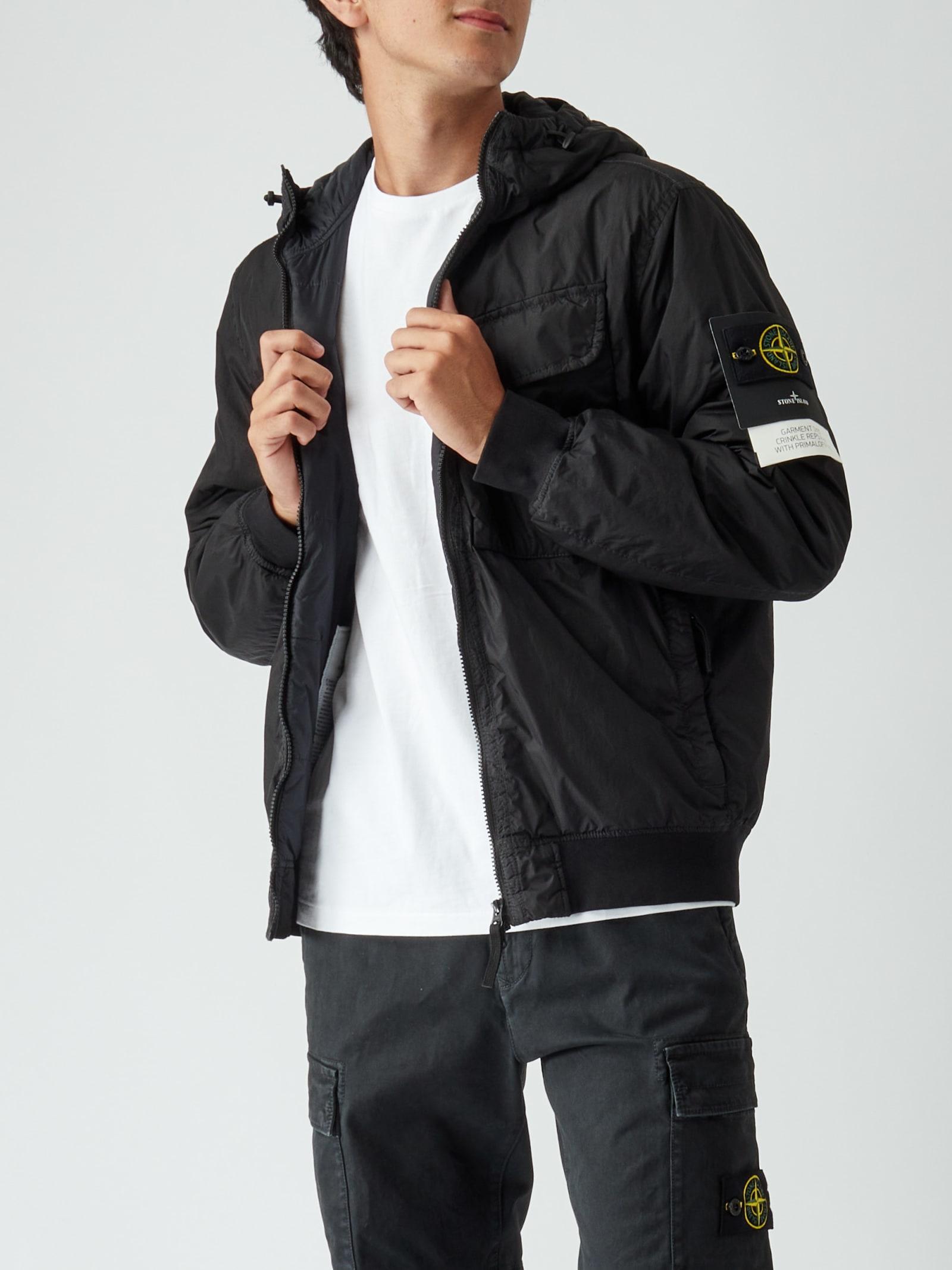 Stone Island Other Materials Outerwear Jacket in Nero (Black) for Men -  Save 22% | Lyst