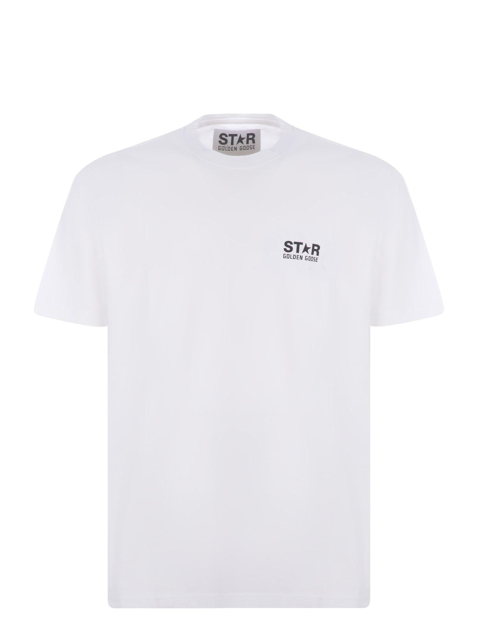 Golden Goose Goose T-shirt Star In Cotone in White for Men | Lyst