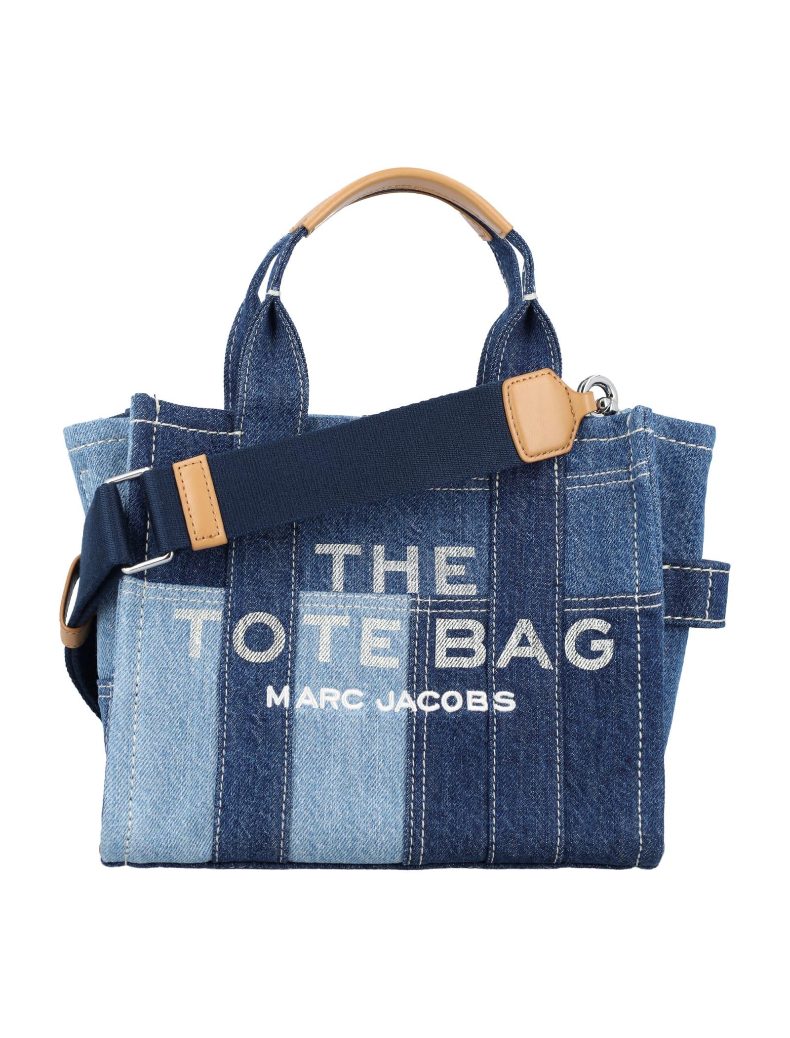 Marc Jacobs New Logo Denim Tote in Blue