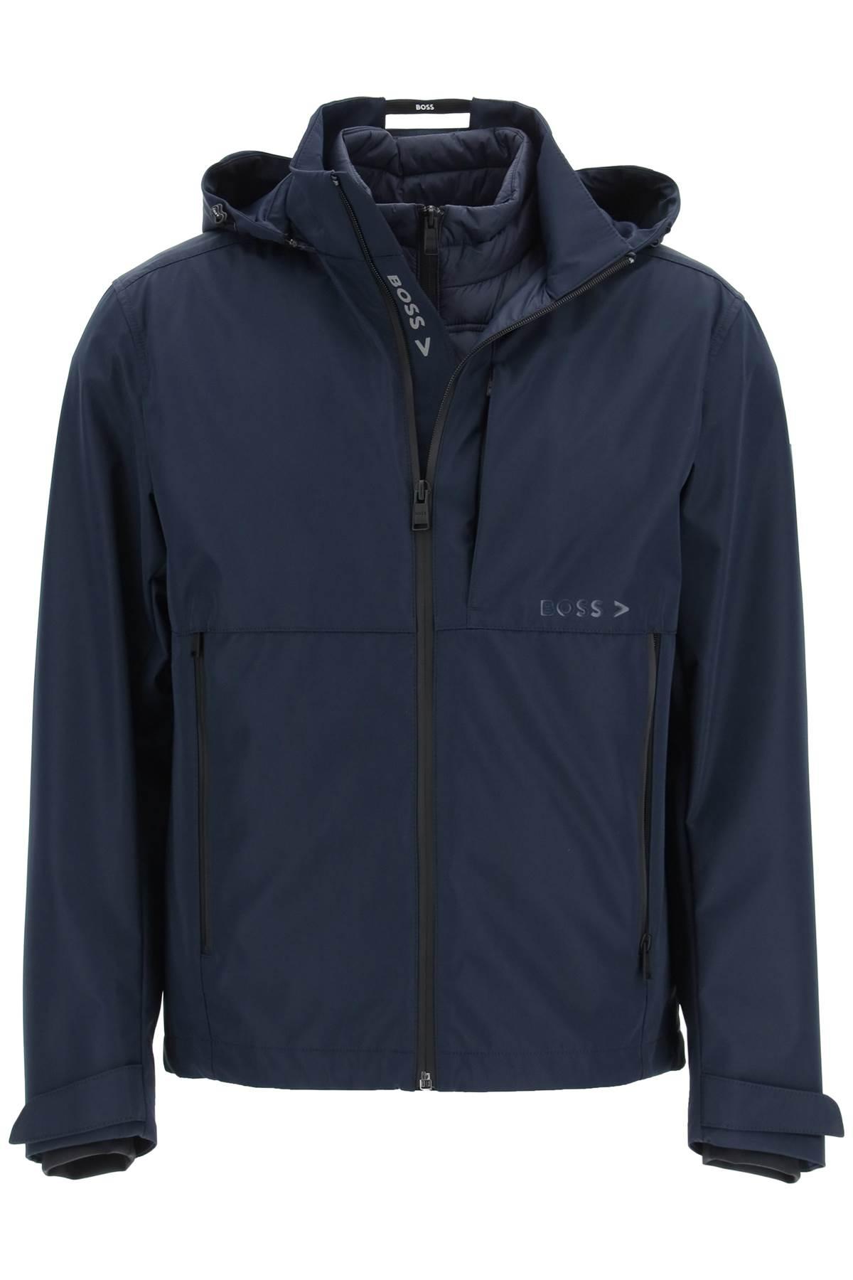 BOSS by HUGO BOSS Water-repellent Jacket With Detachable Padded Lining in  Blue for Men | Lyst