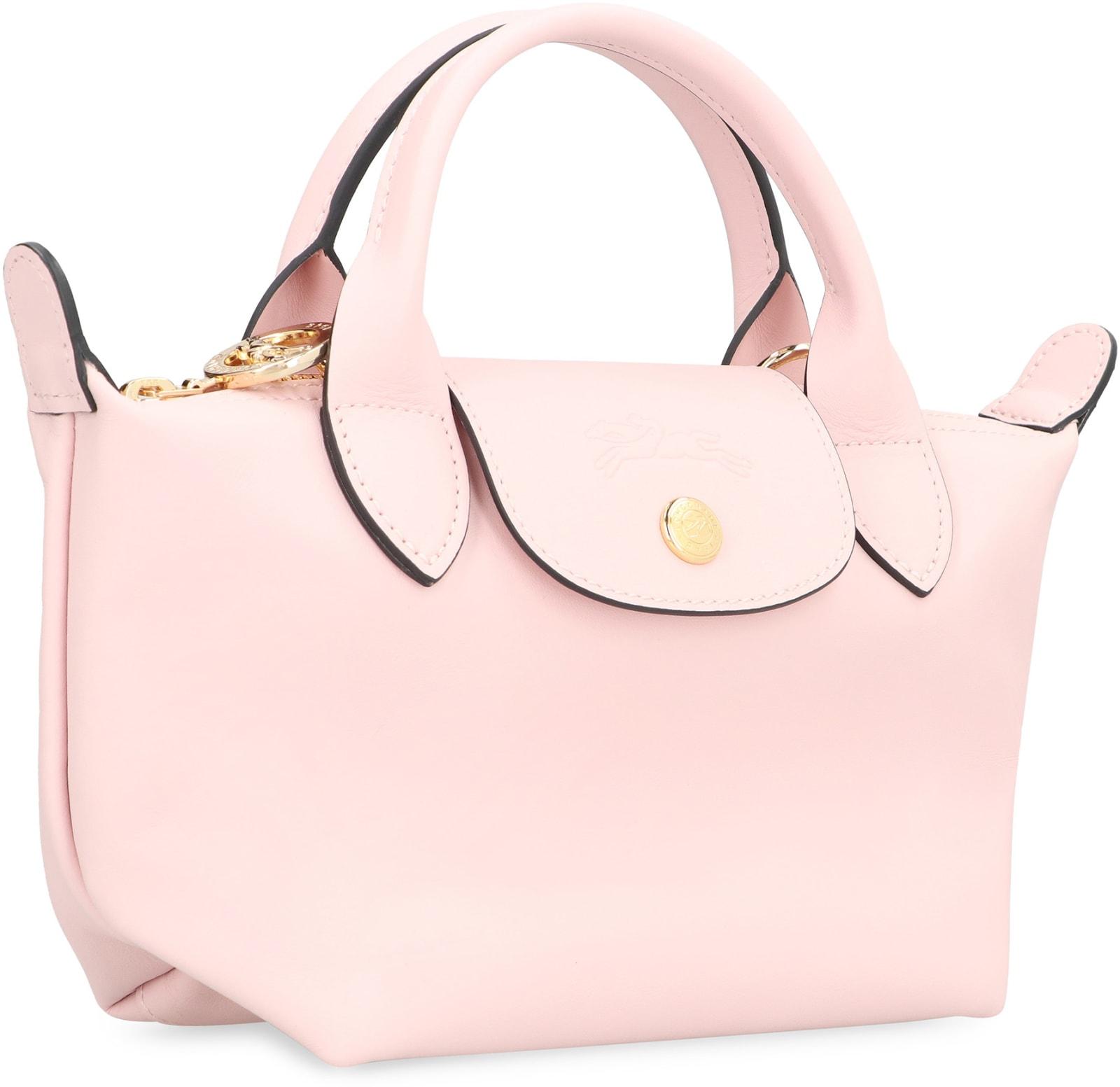 Longchamp Xs Le Pliage Xtra Leather Handbag in Pink | Lyst