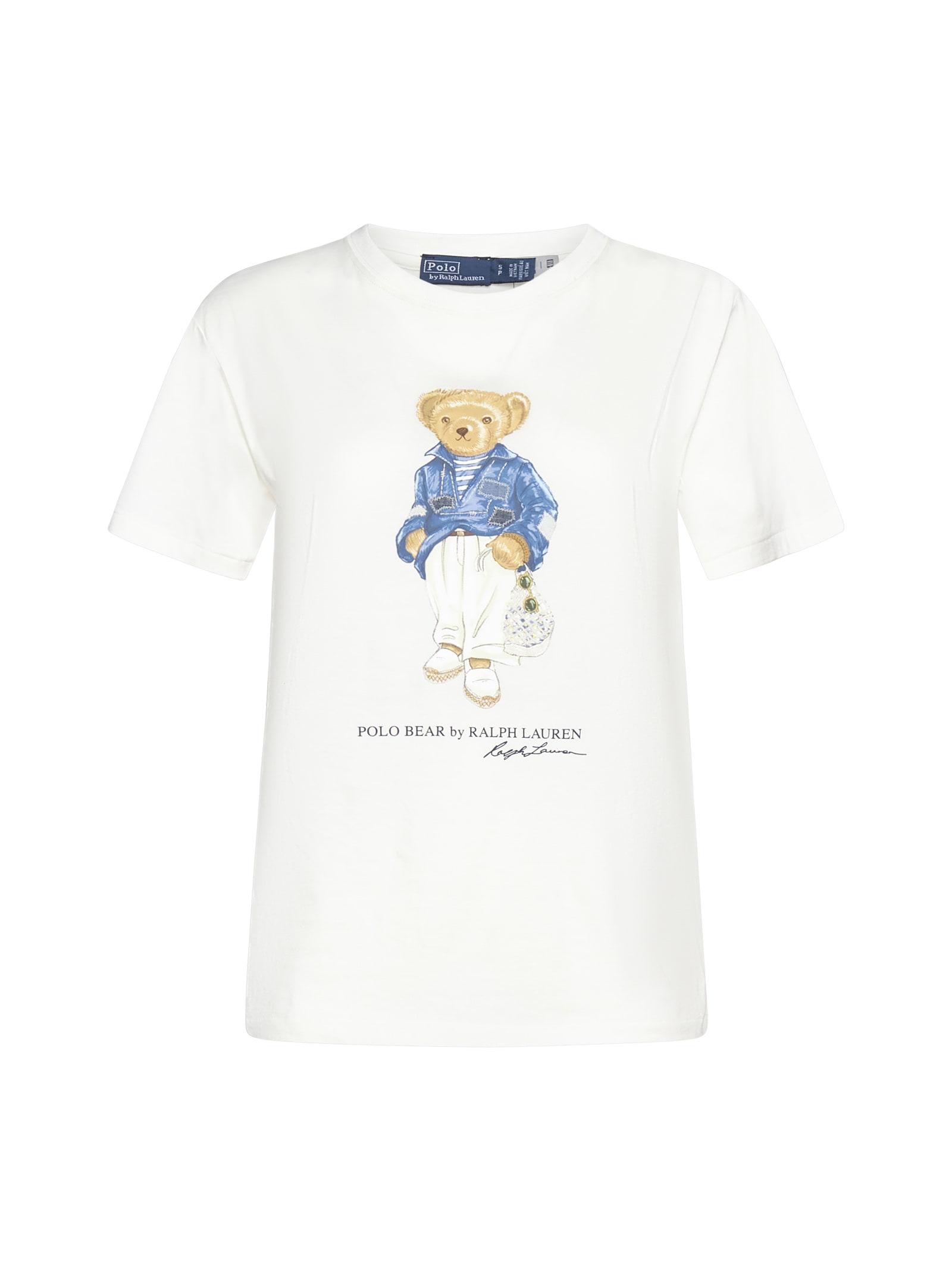 Polo Ralph Lauren Polo Bear Jersey T-shirt in White | Lyst