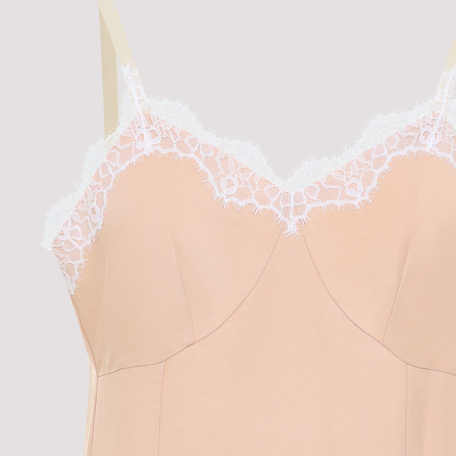 ワンピース CARVEN LINGERIE VISCOSE MIDI DRESS Carven Lingerie Viscose Midi Dress in Pink | Lyst
