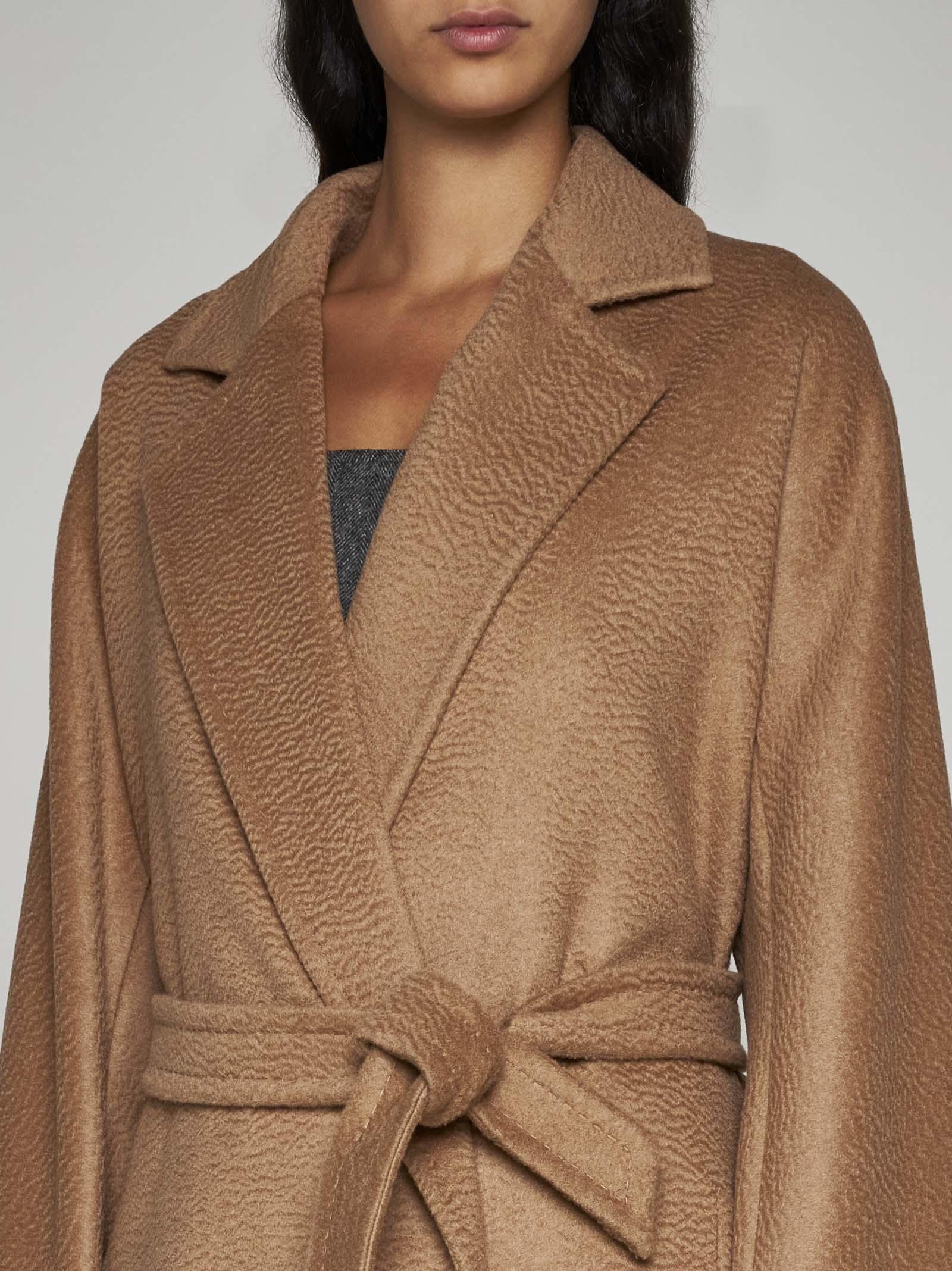 Olea camel hair coat in brown - Max Mara