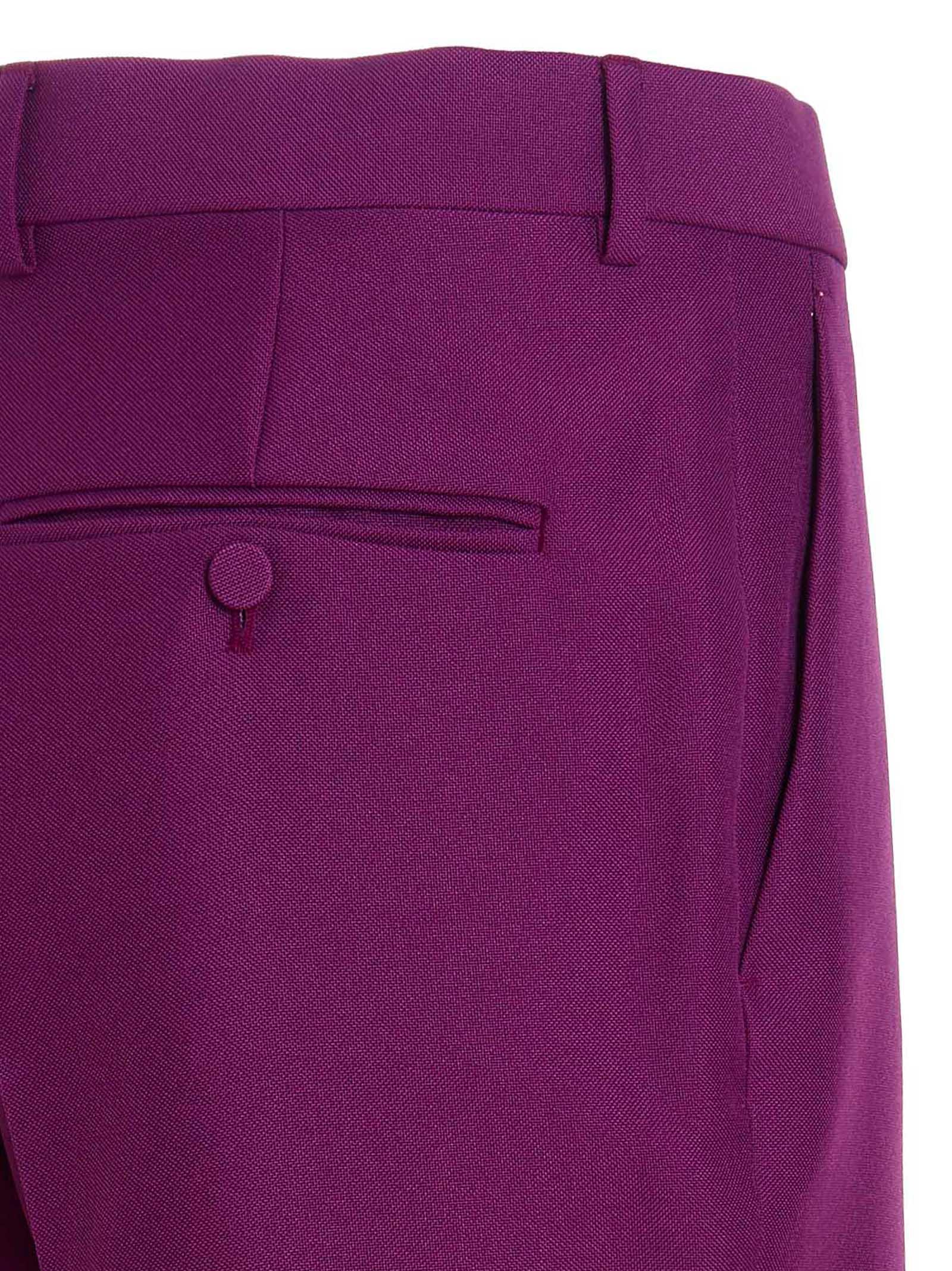 Gucci Corduroy Hem Pants in Purple for Men Lyst UK