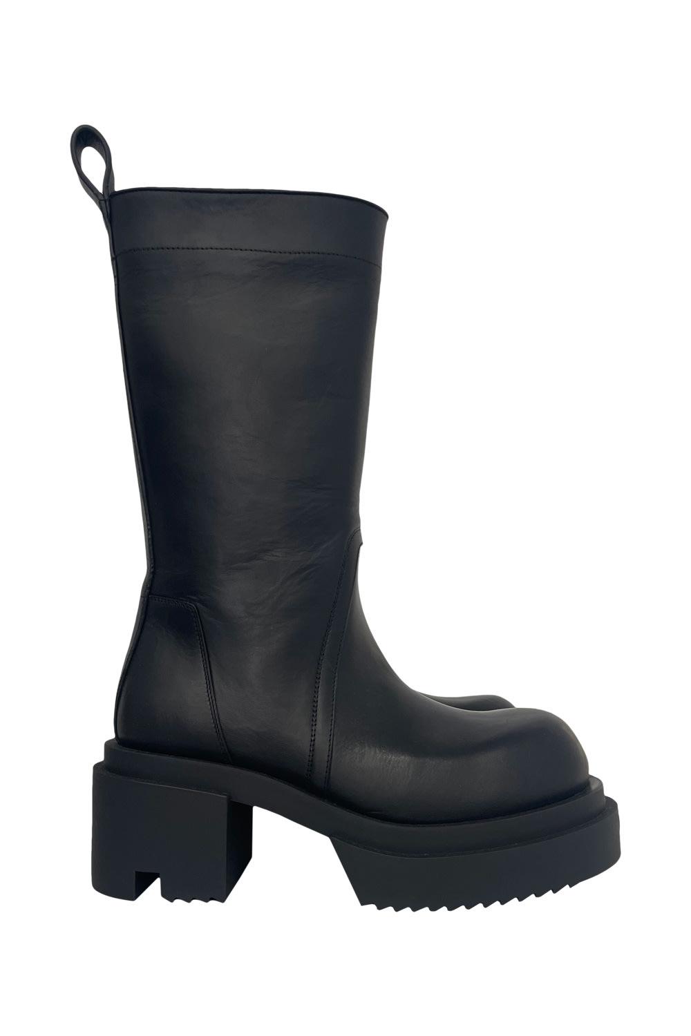 靴 Rick Owens CALF PULL ON BOGUN Rick Owens Calf Pull On Bogun Boots Shoes in Black | Lyst
