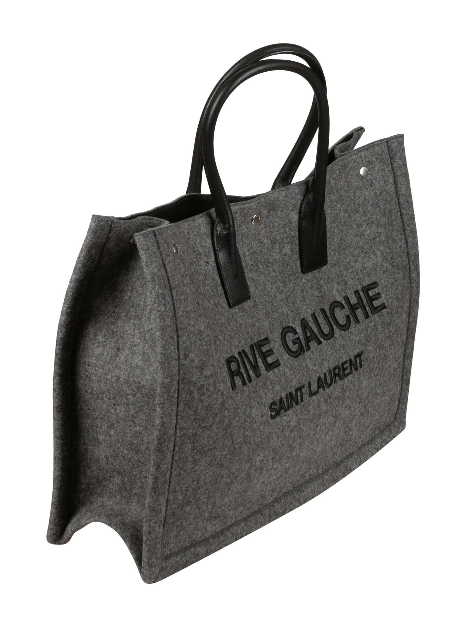 Guy Laroche Black/Gray Monogram Tote Bag at FORZIERI