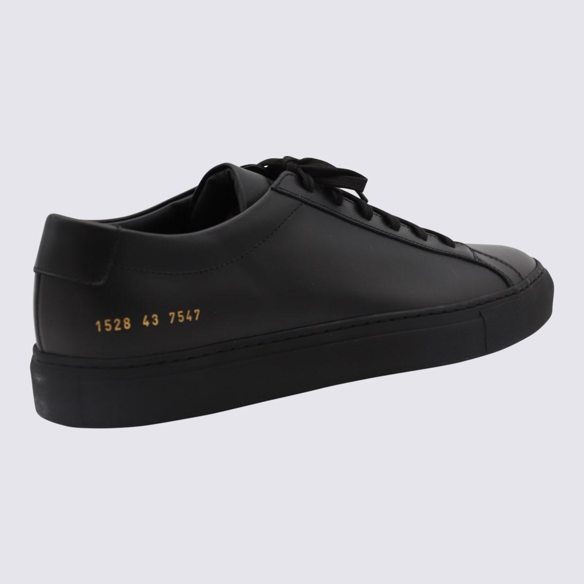 COMMON PROJECTS ブラックレザー スニーカー COMMON PROJECTS Original Achilles Leather Sneakers for Men