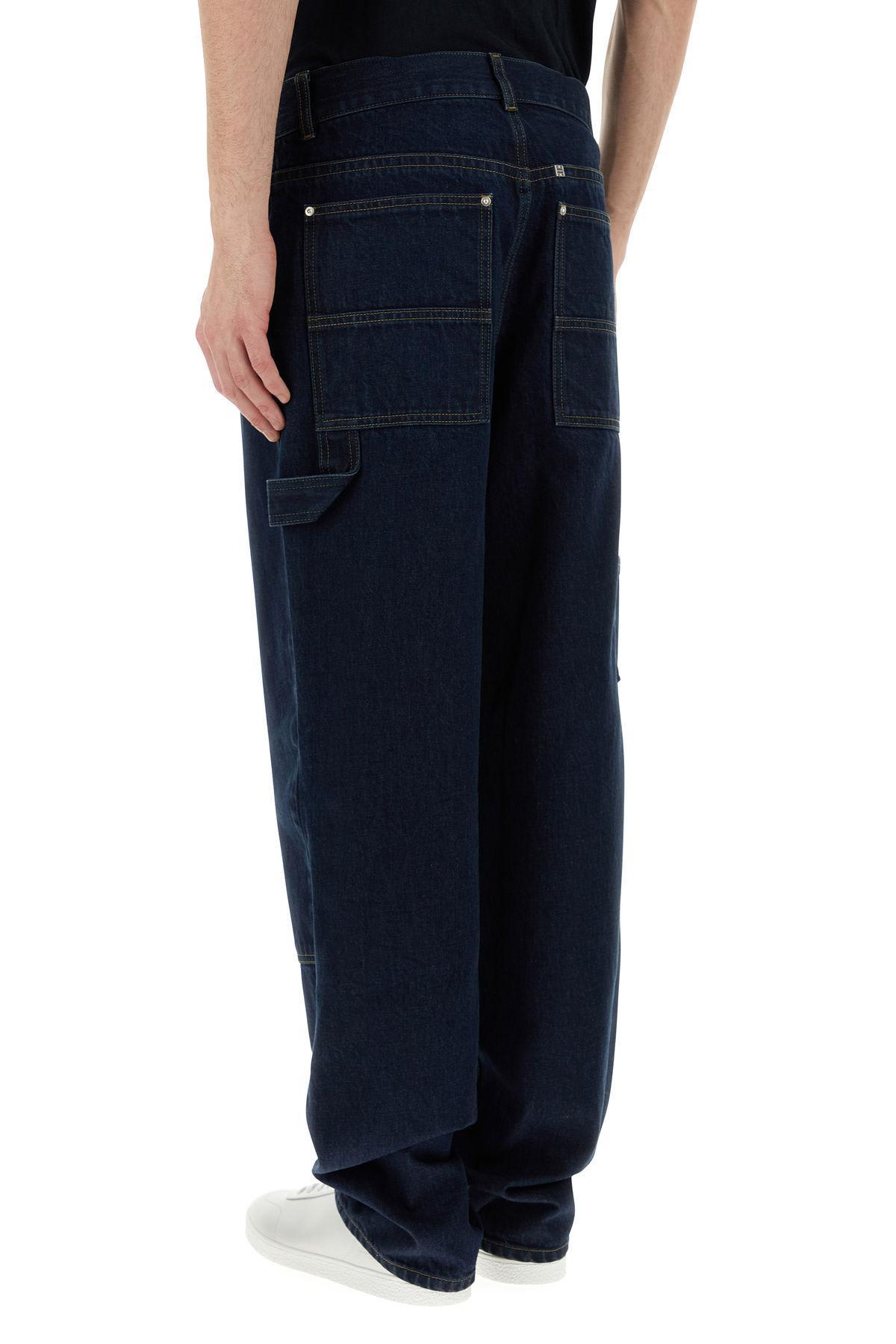 【送料&関税込】Givenchy Denim Cargo Jeans Givenchy straight-leg Cargo Jeans | Blue | FARFETCH